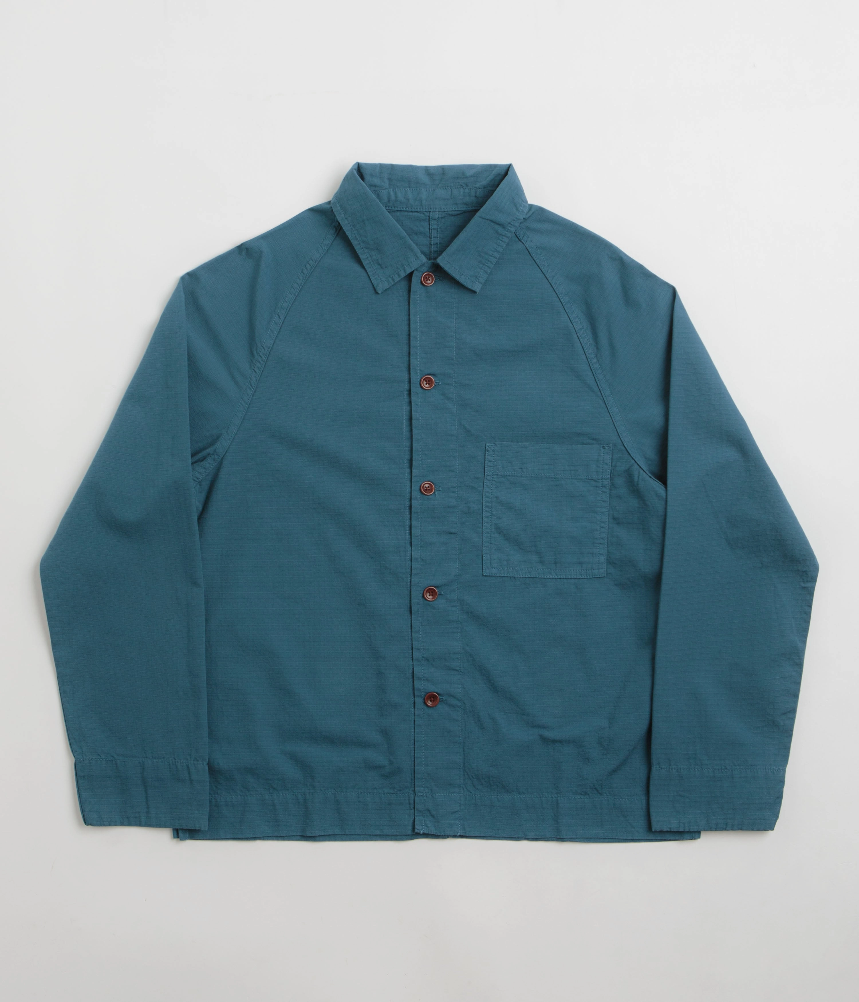 Zippered Pockets Service Works Ripstop FOH Jacket - Ocean