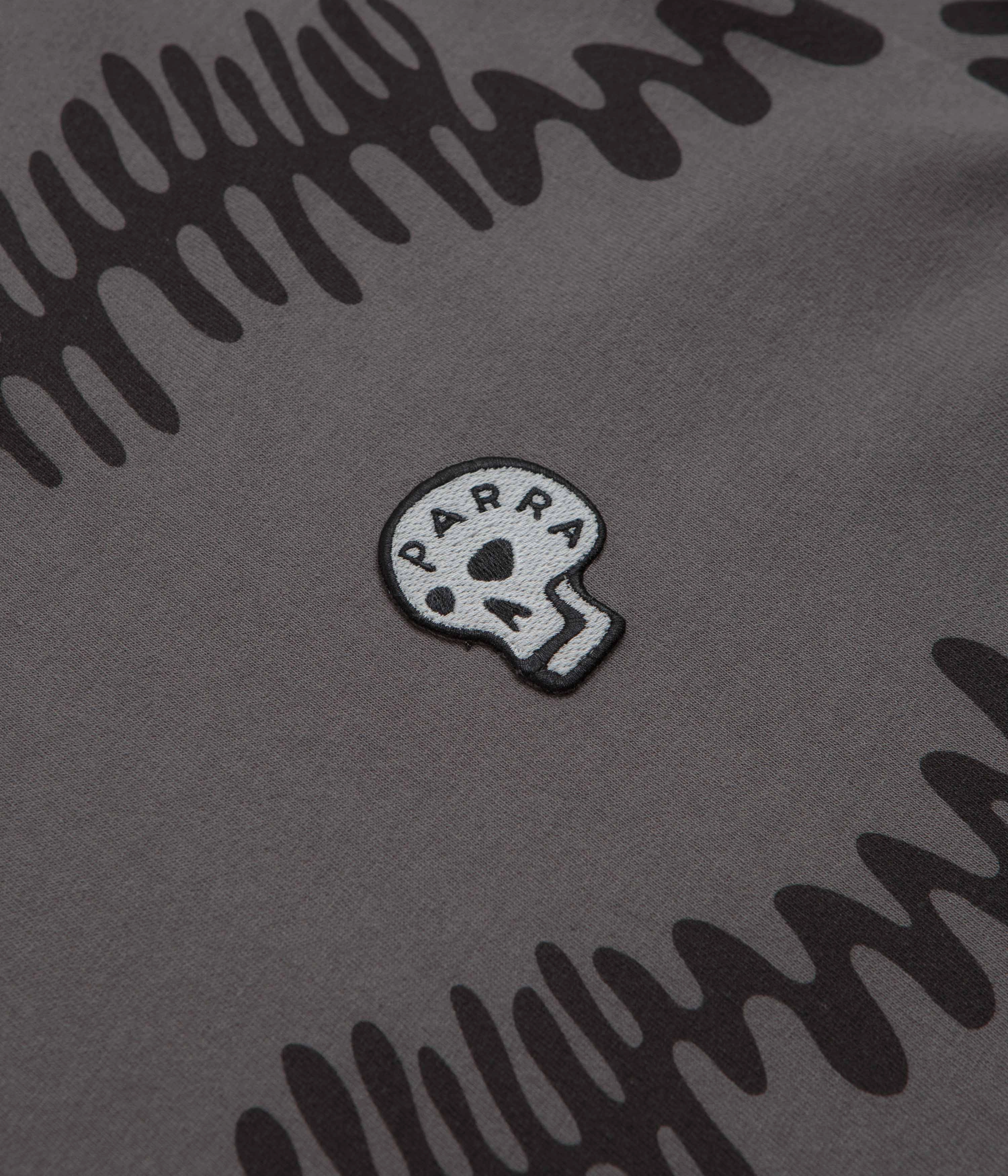 Complementary Colors by Parra Stitched Skull Long Sleeve T-Shirt - Washed Brown