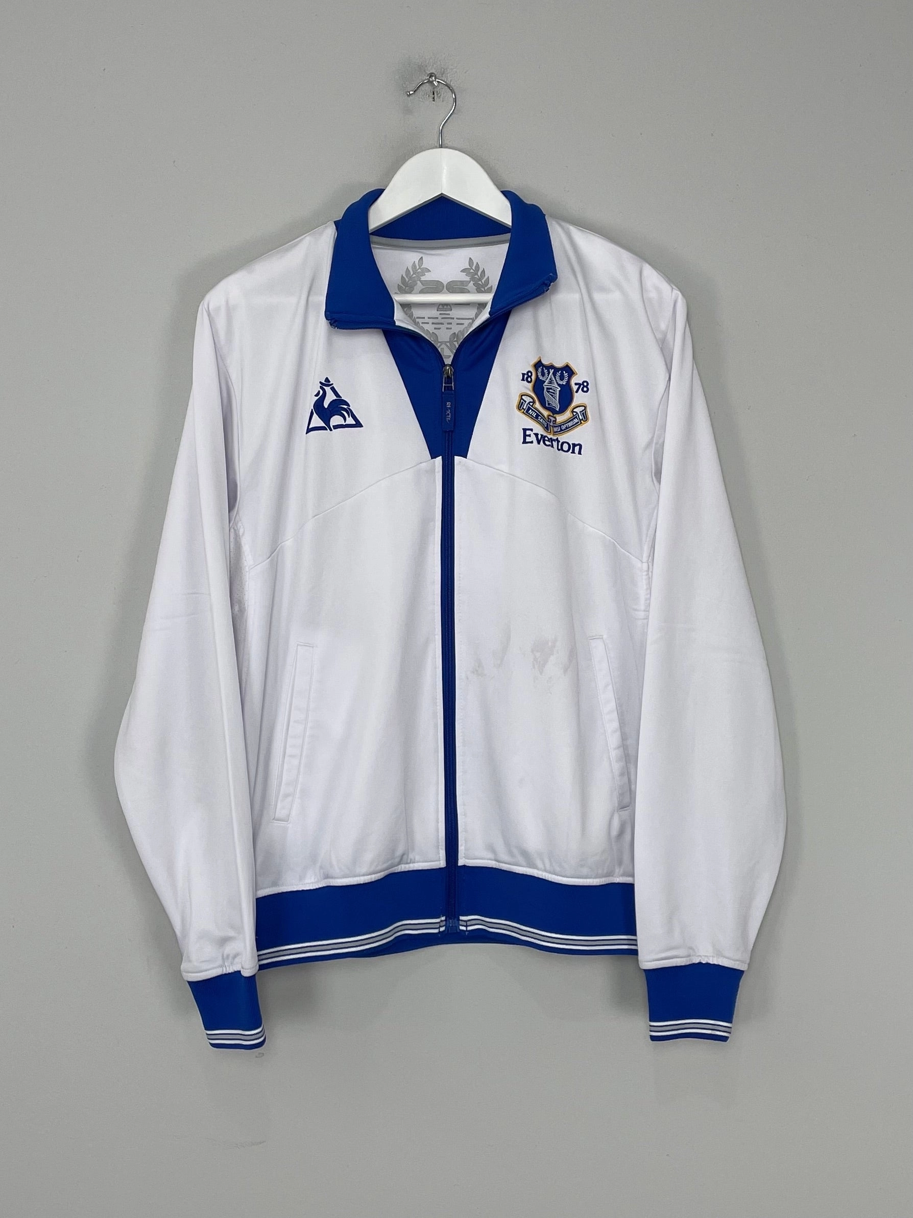 snap closure stain remover 2009/10 EVERTON TRACK JACKET (L) LE COQ