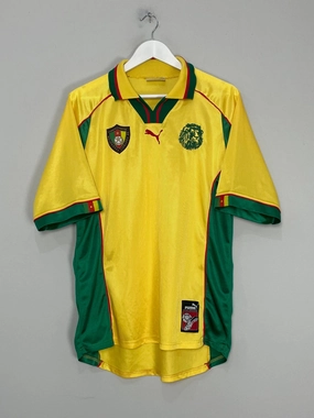 Layered Look Design Mesh Ventilation Zones 1998/99 CAMEROON AWAY SHIRT (L) PUMA