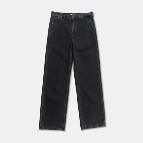 Tailored Fit Sustainable Denim Production Washed Denim Trouser - Anthracite