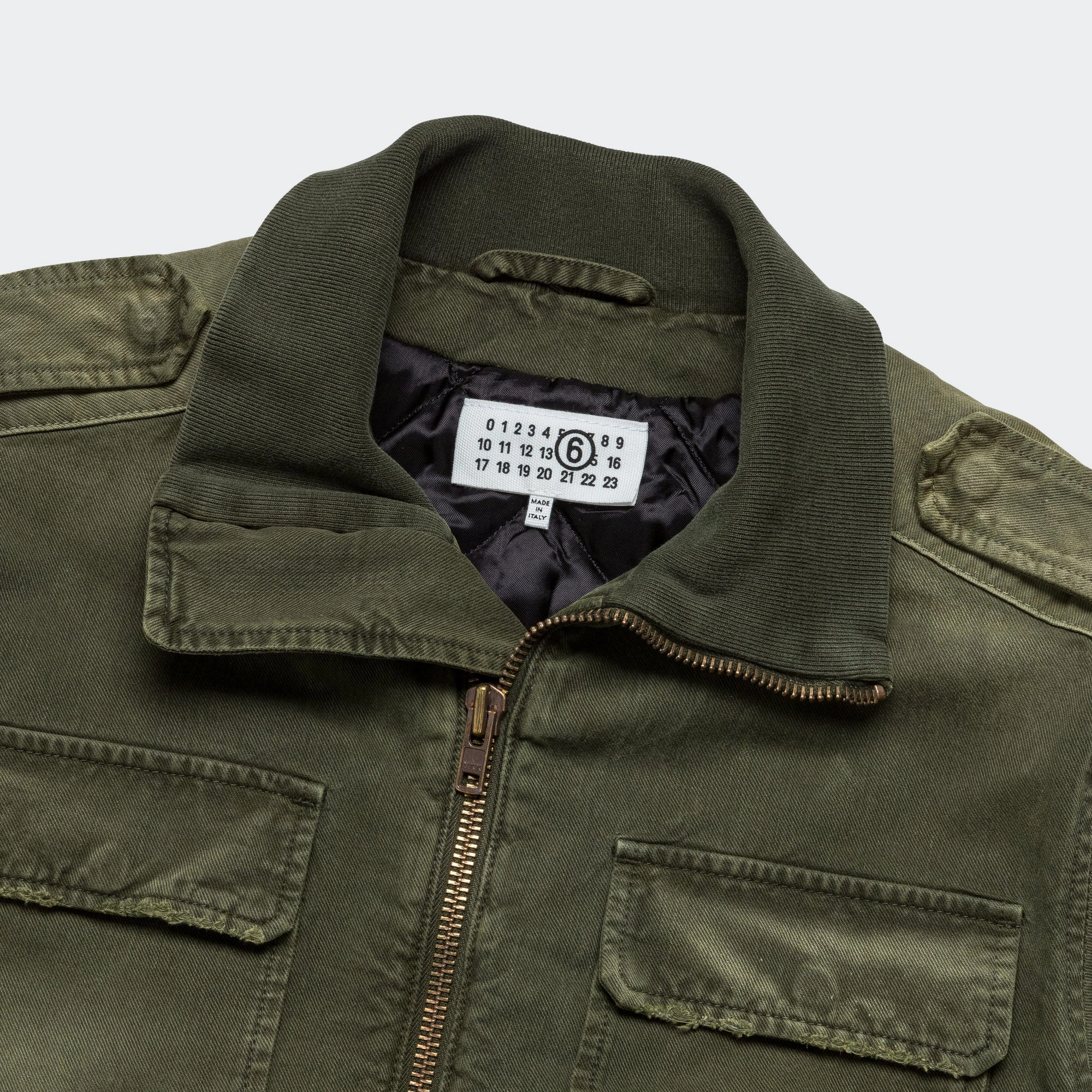 NonRestrictiveFit Detachable Layer Washed Gilet - Green