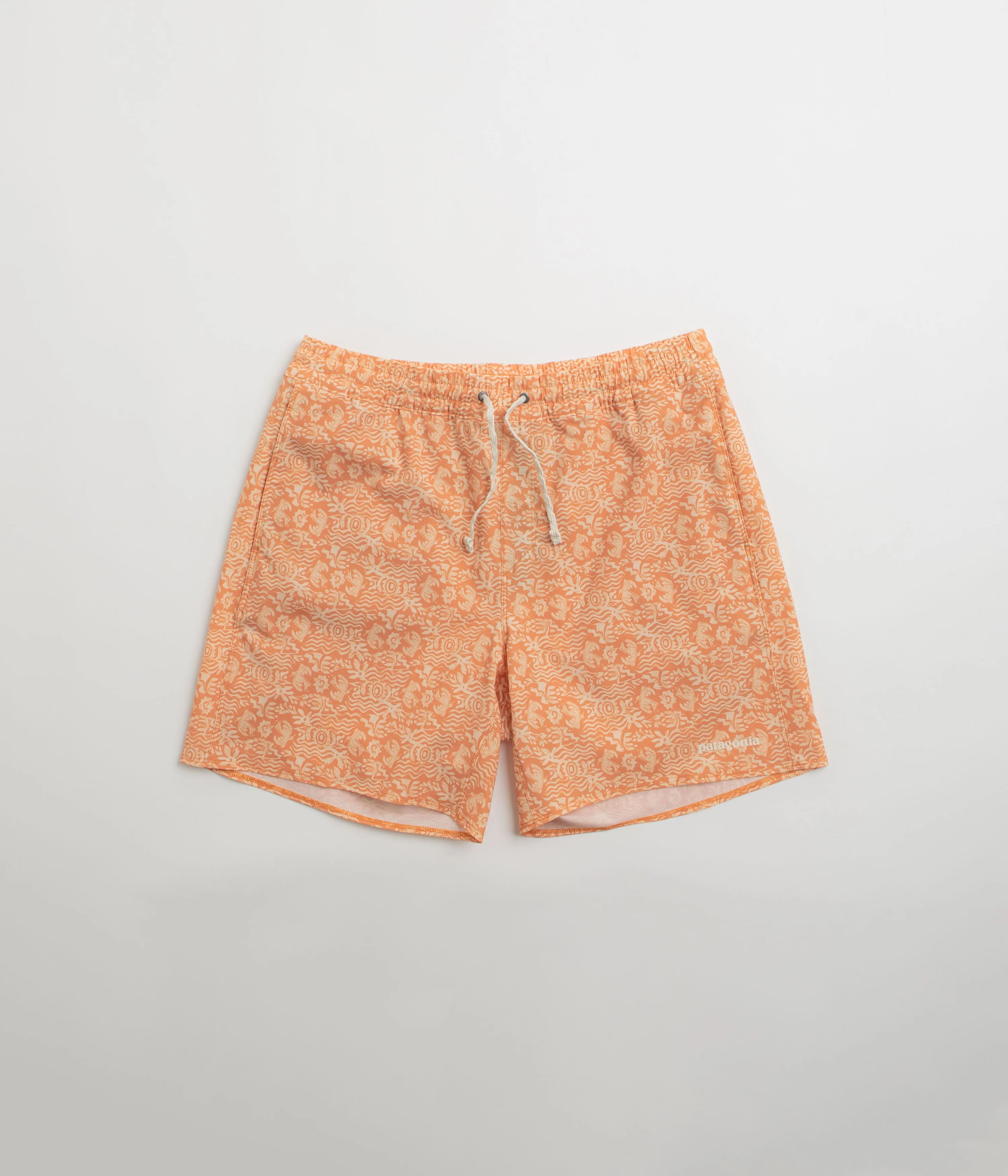 sunglasses baseball uniform Patagonia Hydropeak Volley 16" Shorts - Mountain Breeze: Sunset Orange