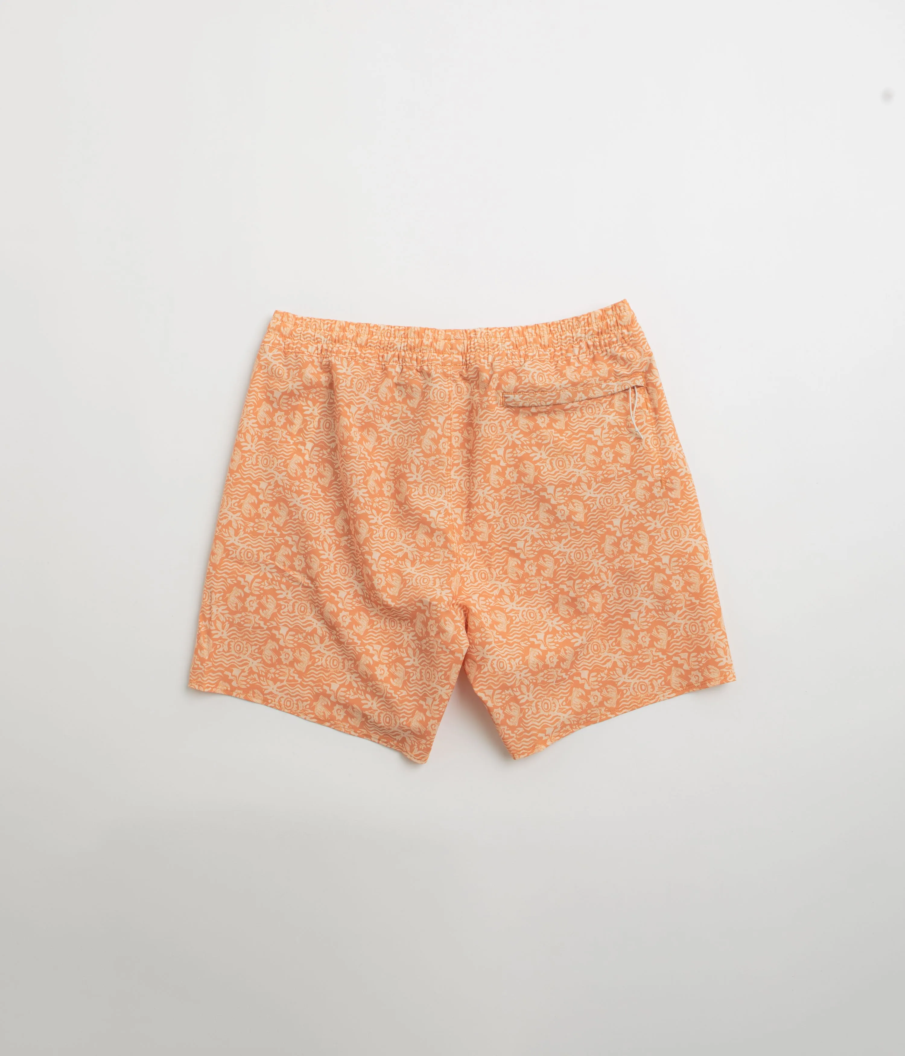 Patagonia Hydropeak Volley 16" Shorts - Mountain Breeze: Sunset Orange UV Protective Coating Durable Weave Fabric