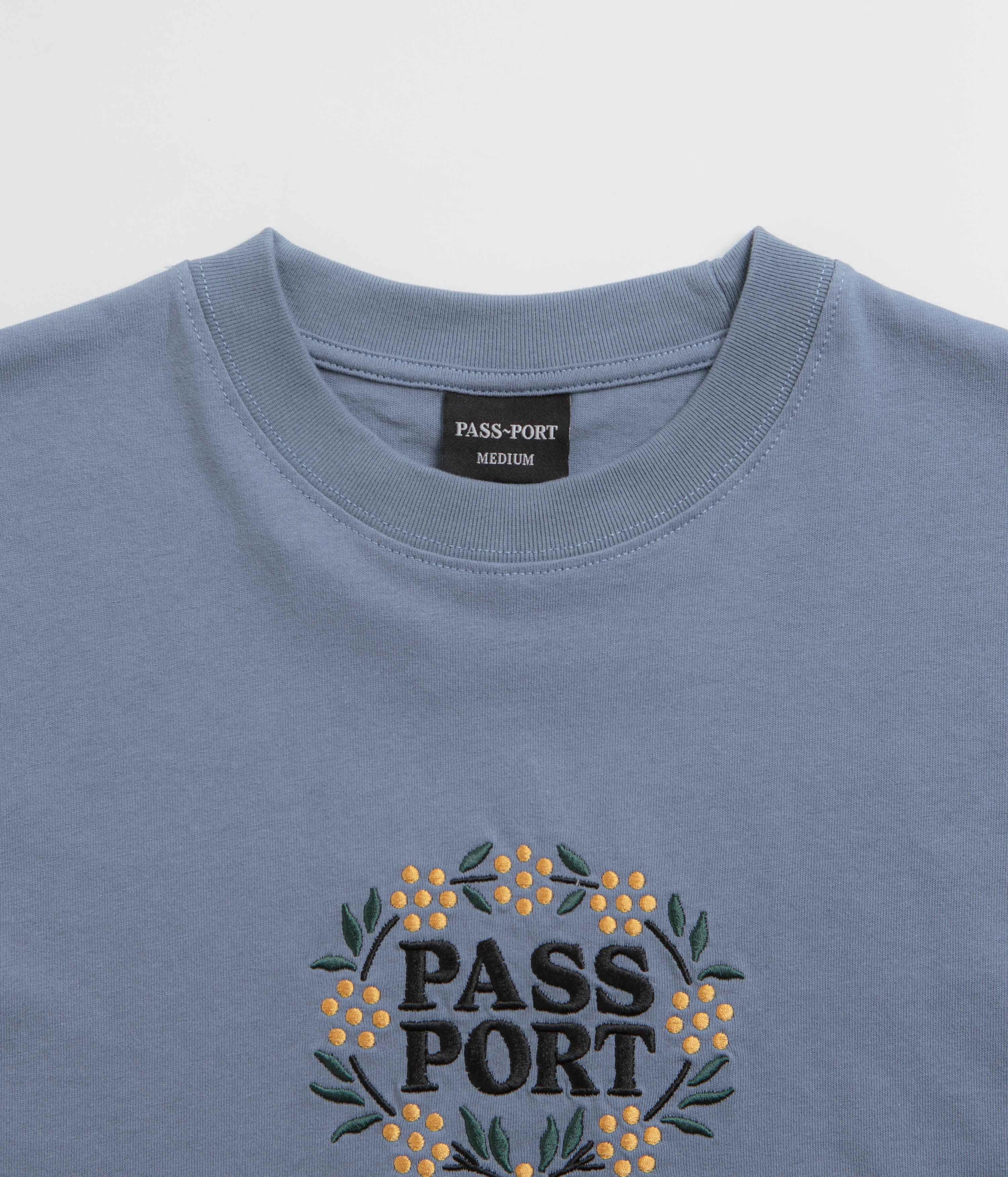 Pass Port Wattle T-Shirt - Stonewash Blue Effortless Vibe