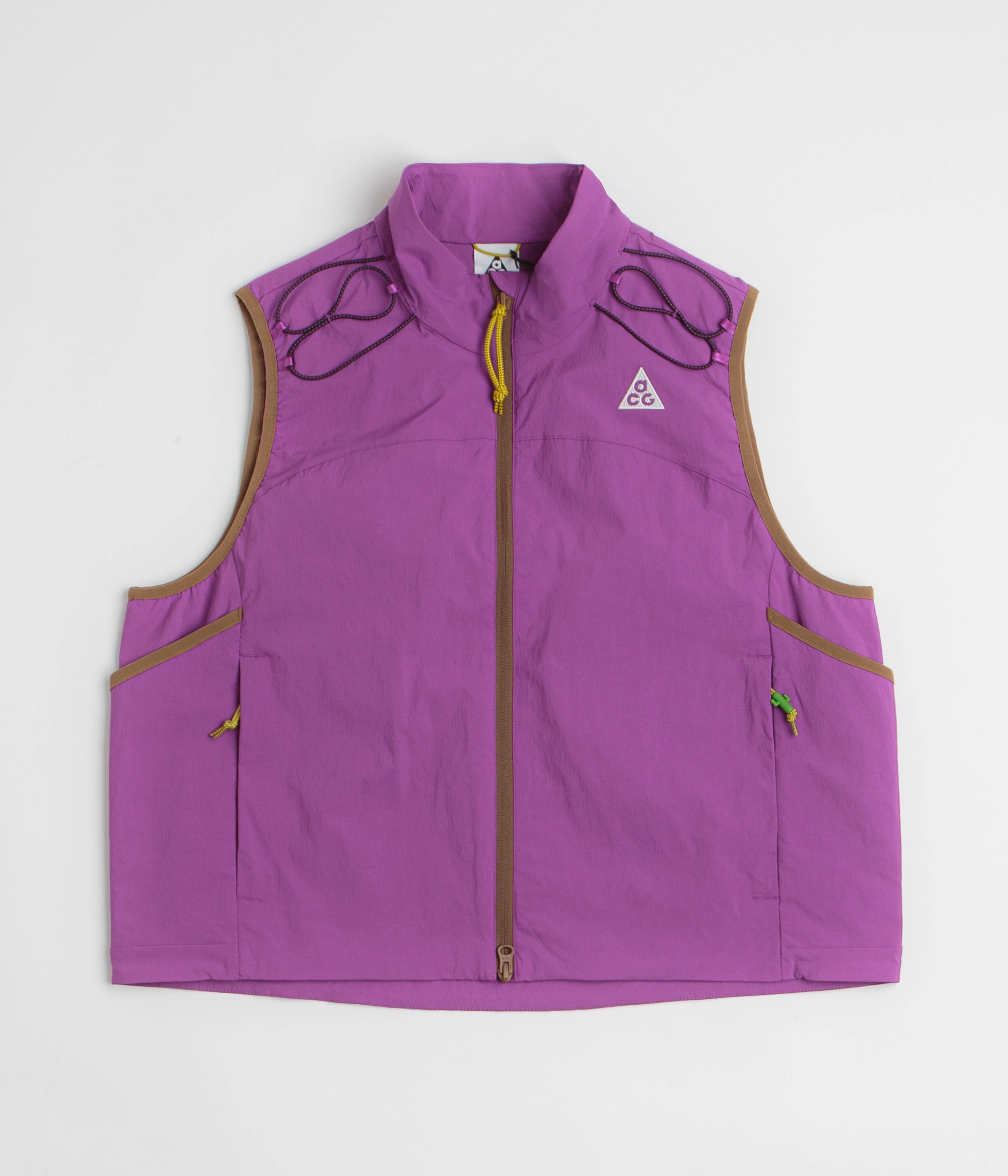 Built For Cold Support Nike ACG Death Bloom Vest - Bold Berry / Mosswood Brown / Summit White