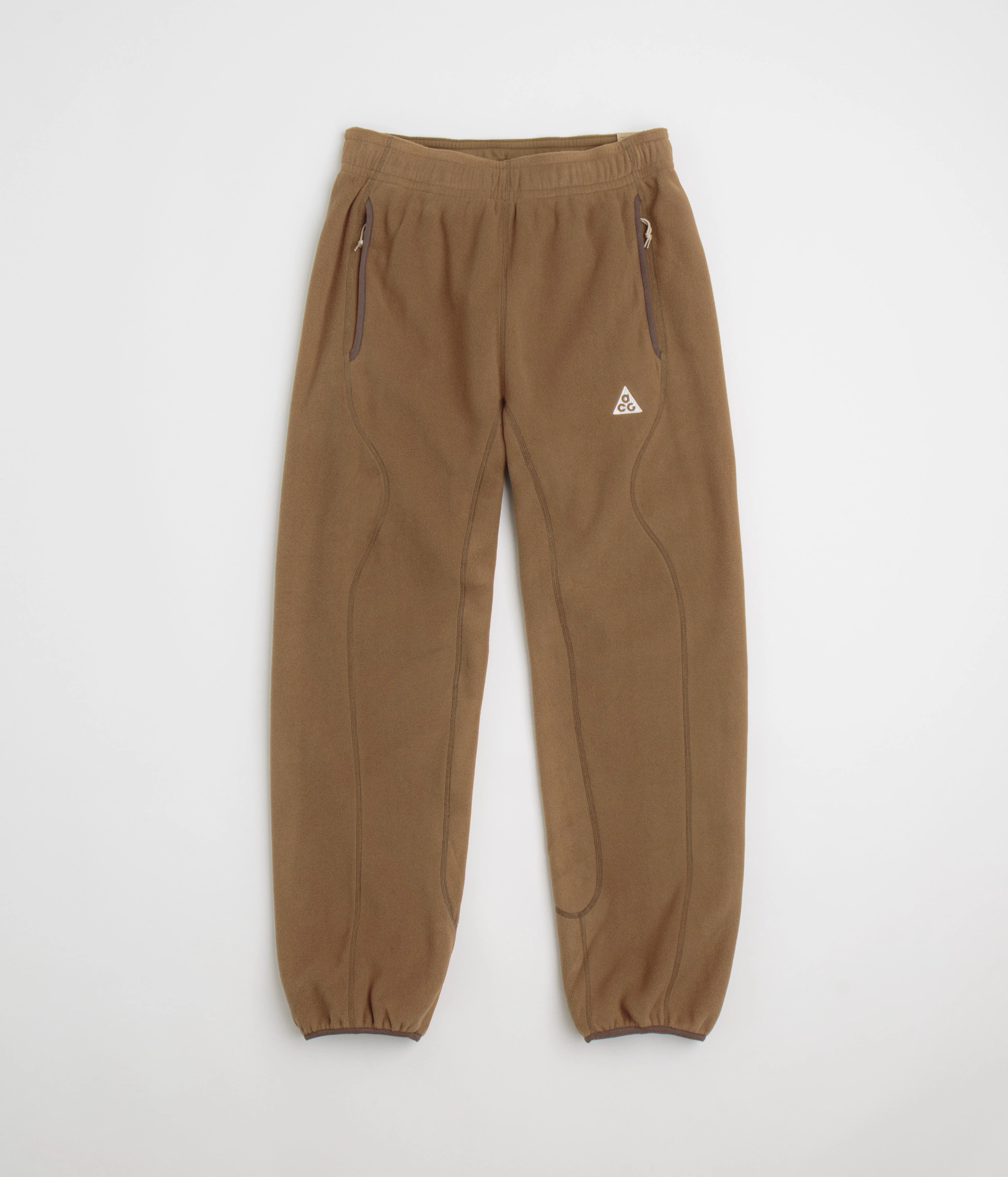 Laser Cut Perforations Modern Fit Nike ACG Wolf Tree Pants - Mosswood Brown / Summit White