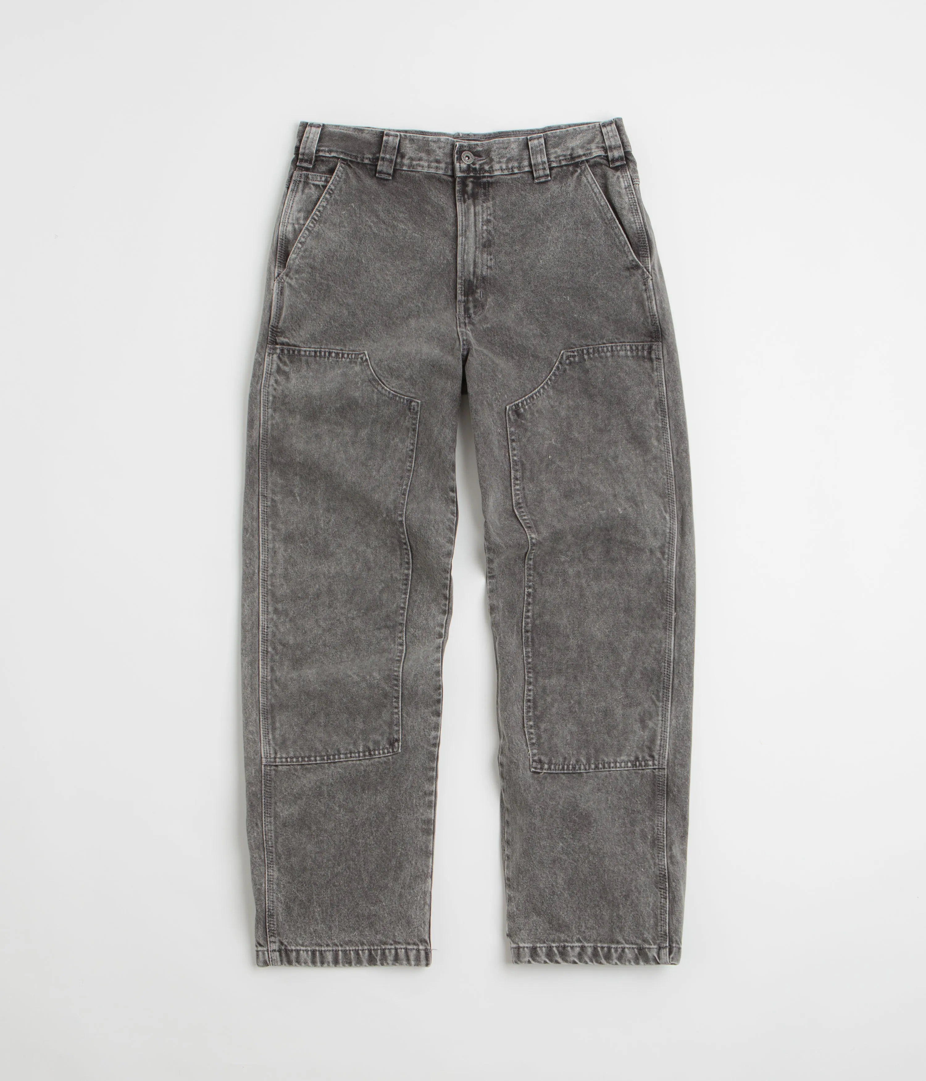 Day Wear Bold Road Trip Dickies Madison Double Knee Jeans - Light Grey Wash