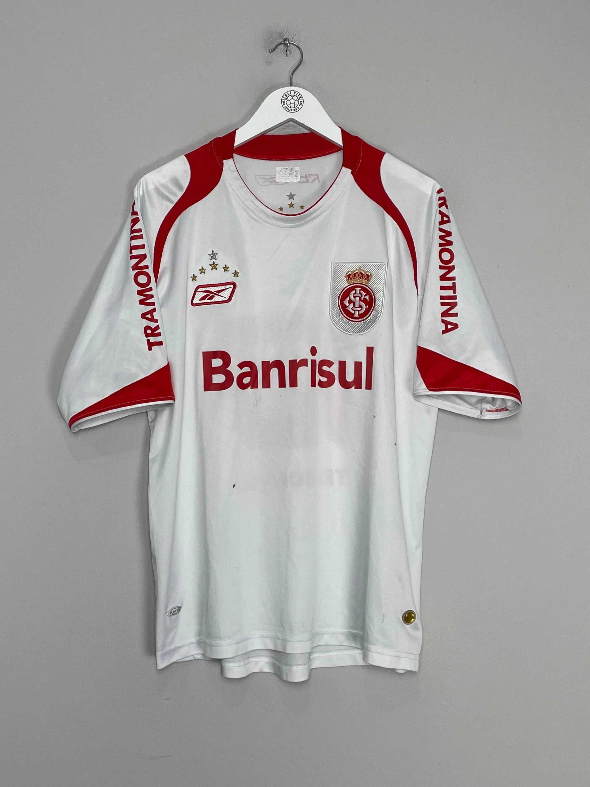 2007/08 INTERNACIONAL #10 AWAY SHIRT (XL) REEBOK streamlined look Energy Comfort