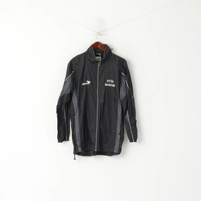 Classic Jacket Fit Jako Men M Jacket Black PFSV Nordstadt Black Nylon Waterproof Sport Full Zip Top