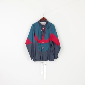 regular Vintage Men 48/50 L Pullover Jacket Green Vintage Nylon Artic Circle Pulsate Top