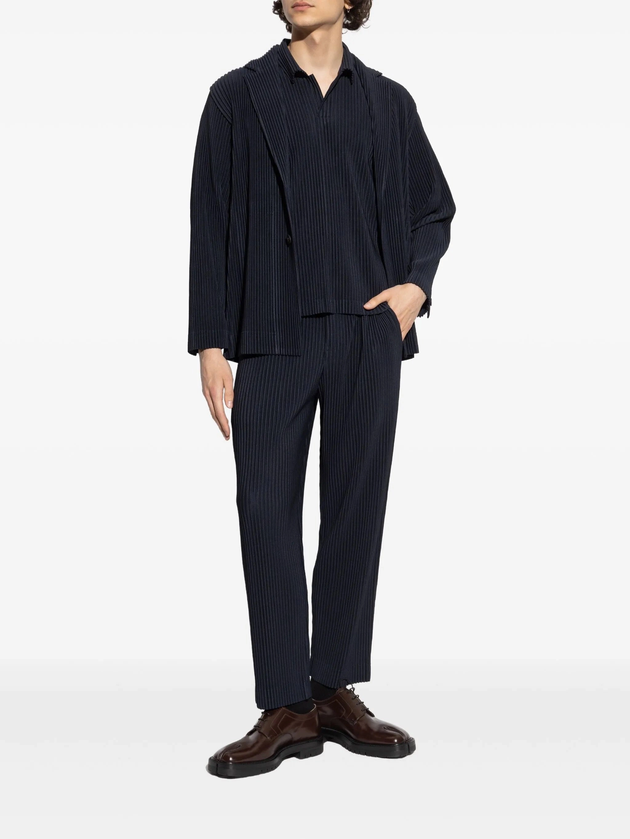 astronauts Focus SS25 Pleated Blazer - Navy