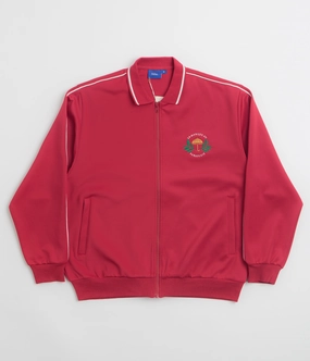 Helas La Marque Tracksuit Jacket - Burgundy Fall Weather Bright Tones