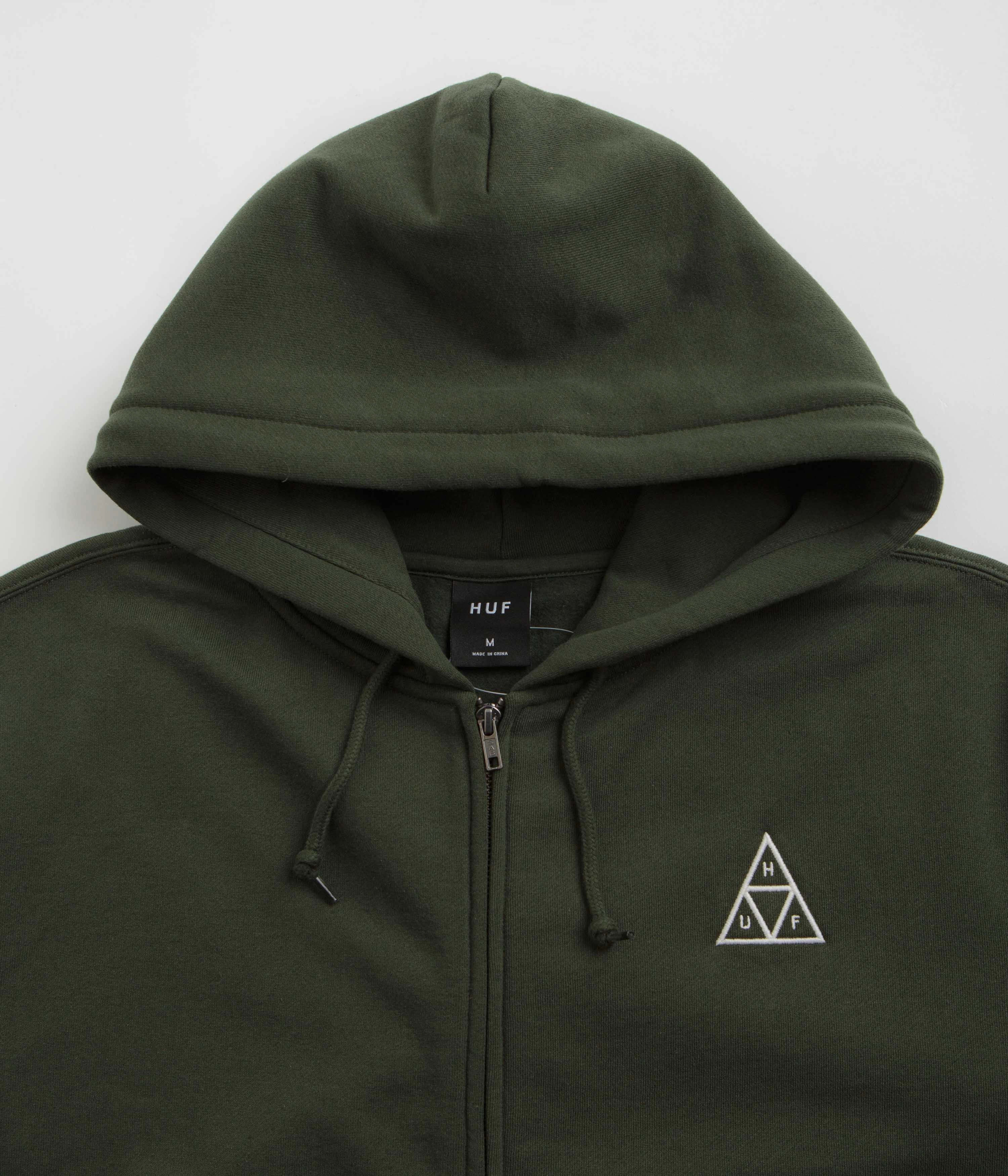 HUF Set TT Full Zip Hoodie - Hunter Green sports event