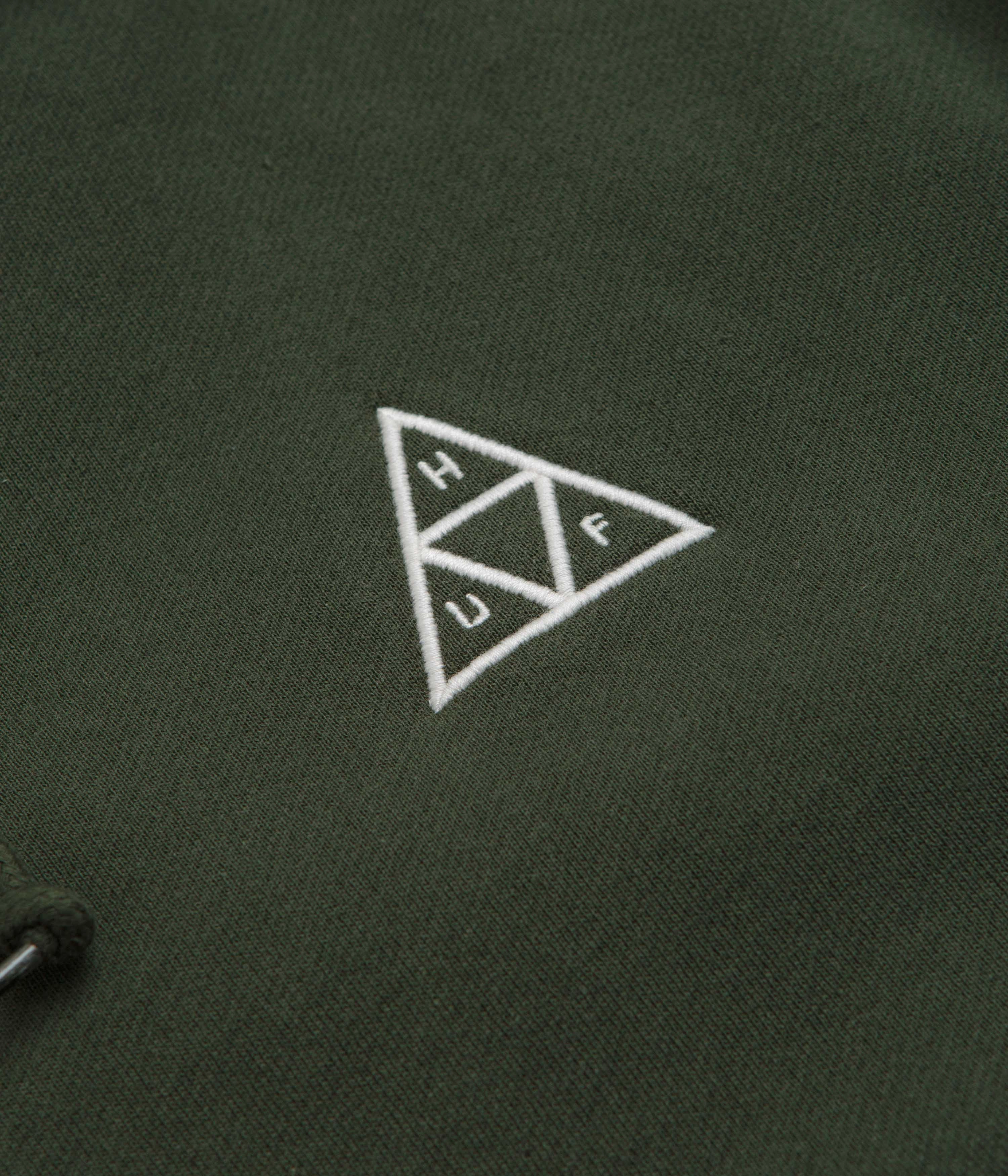 Casual Friday wear HUF Set TT Full Zip Hoodie - Hunter Green