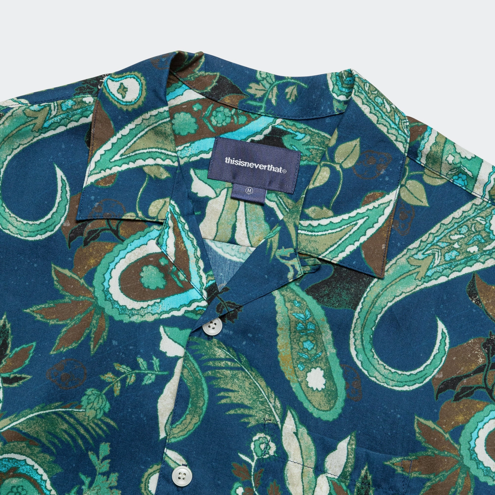 Weird Paisley SS Shirt - Navy Weekend Vibes