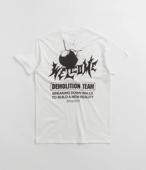 Soft And Comfortable Everyday Comfort Welcome Demolition T-Shirt - White