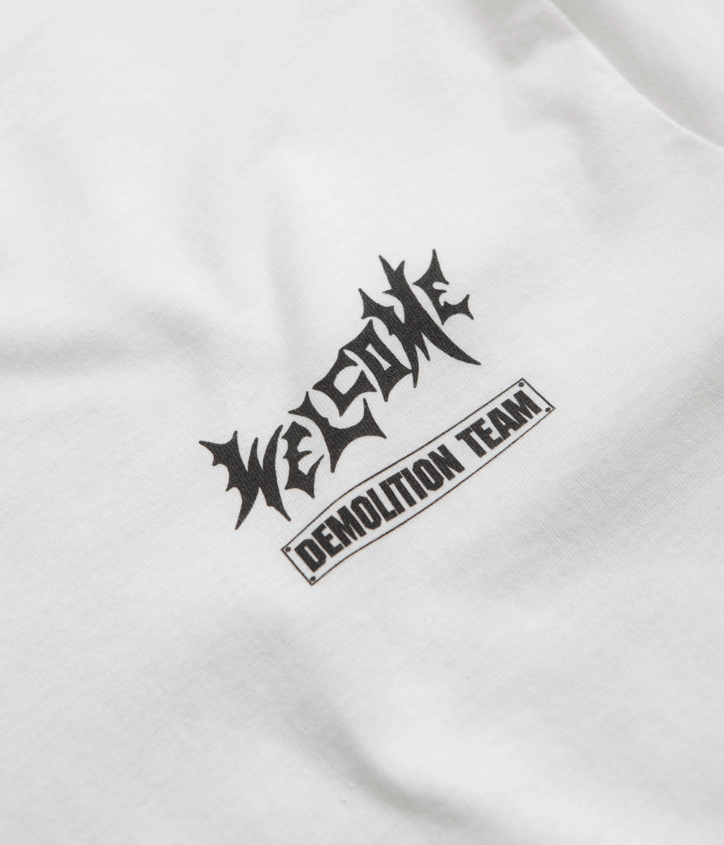Welcome Demolition T-Shirt - White High Density Knit