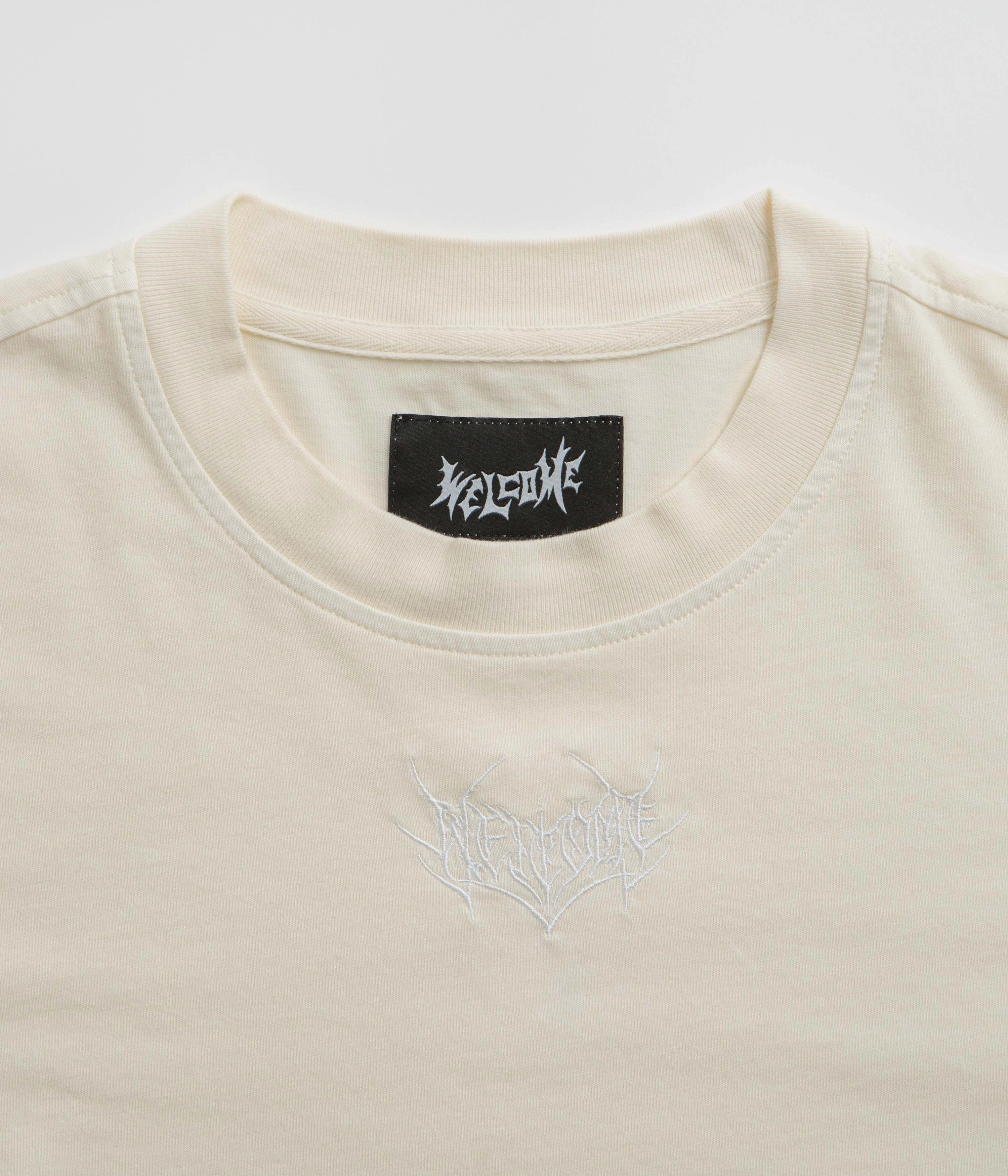 Welcome Shard Layered Knit Long Sleeve T-Shirt - Bone Layered Look Wear