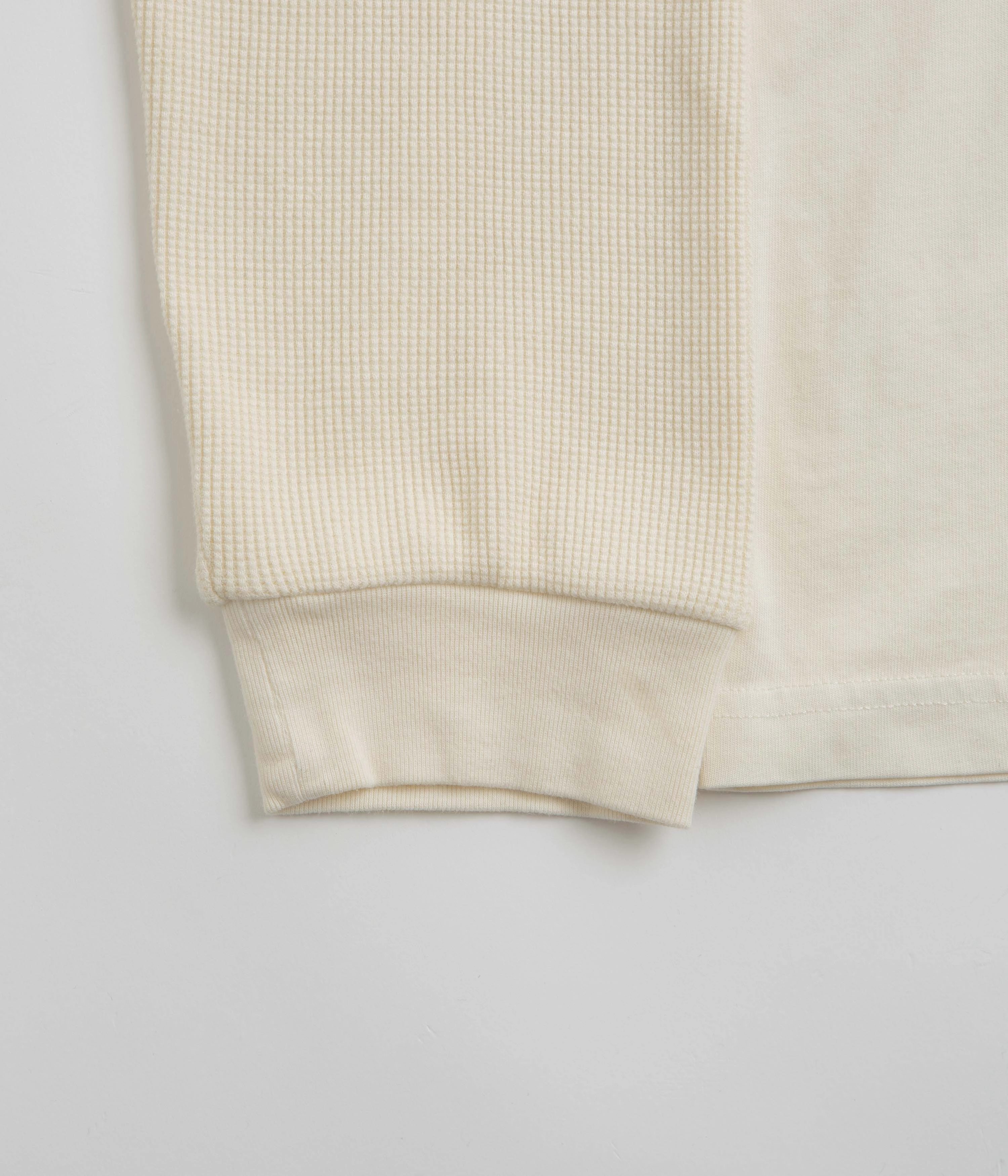 Fit For All Day Oversized Fit Welcome Shard Layered Knit Long Sleeve T-Shirt - Bone