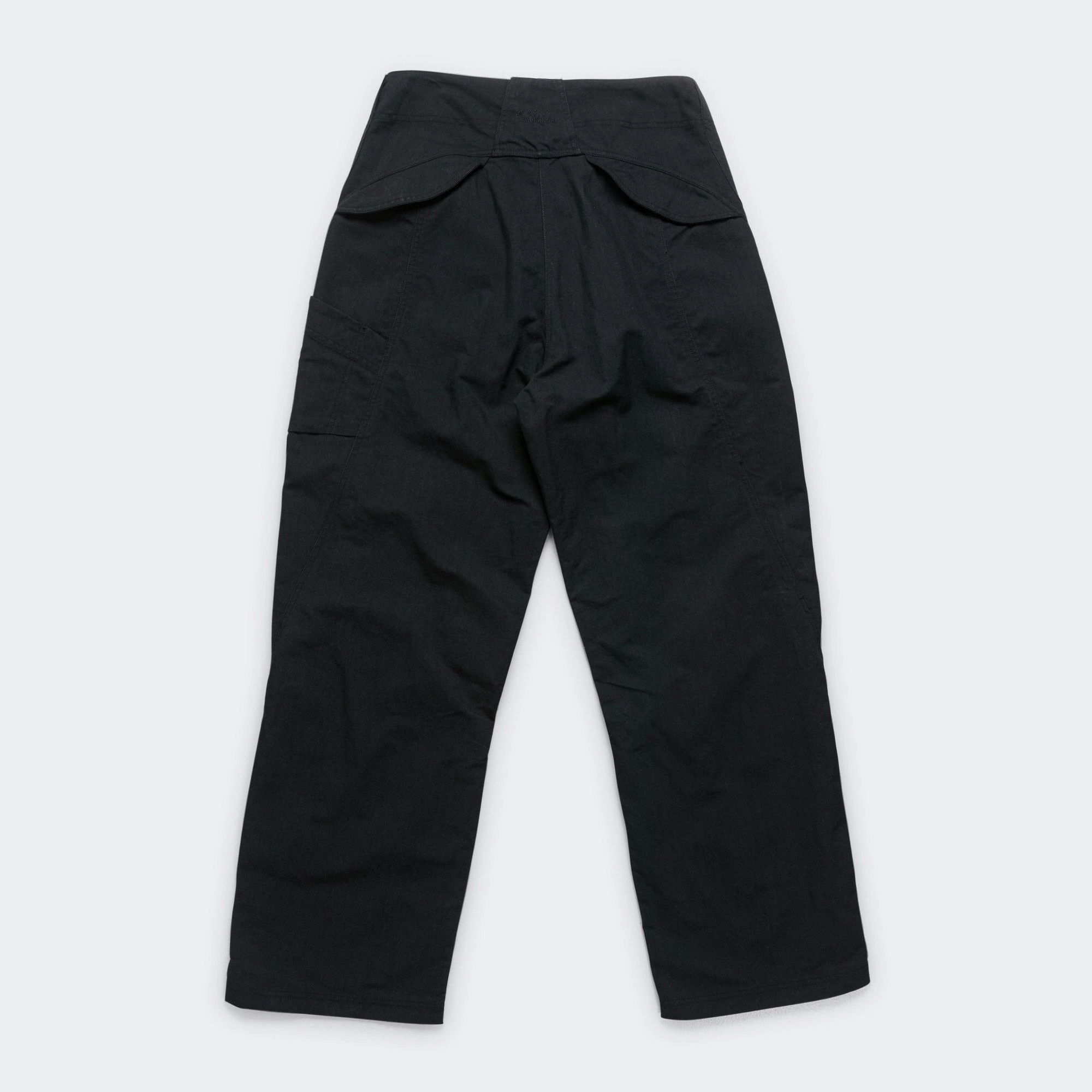 Basic Style Relax Fit Welder Pants - Black