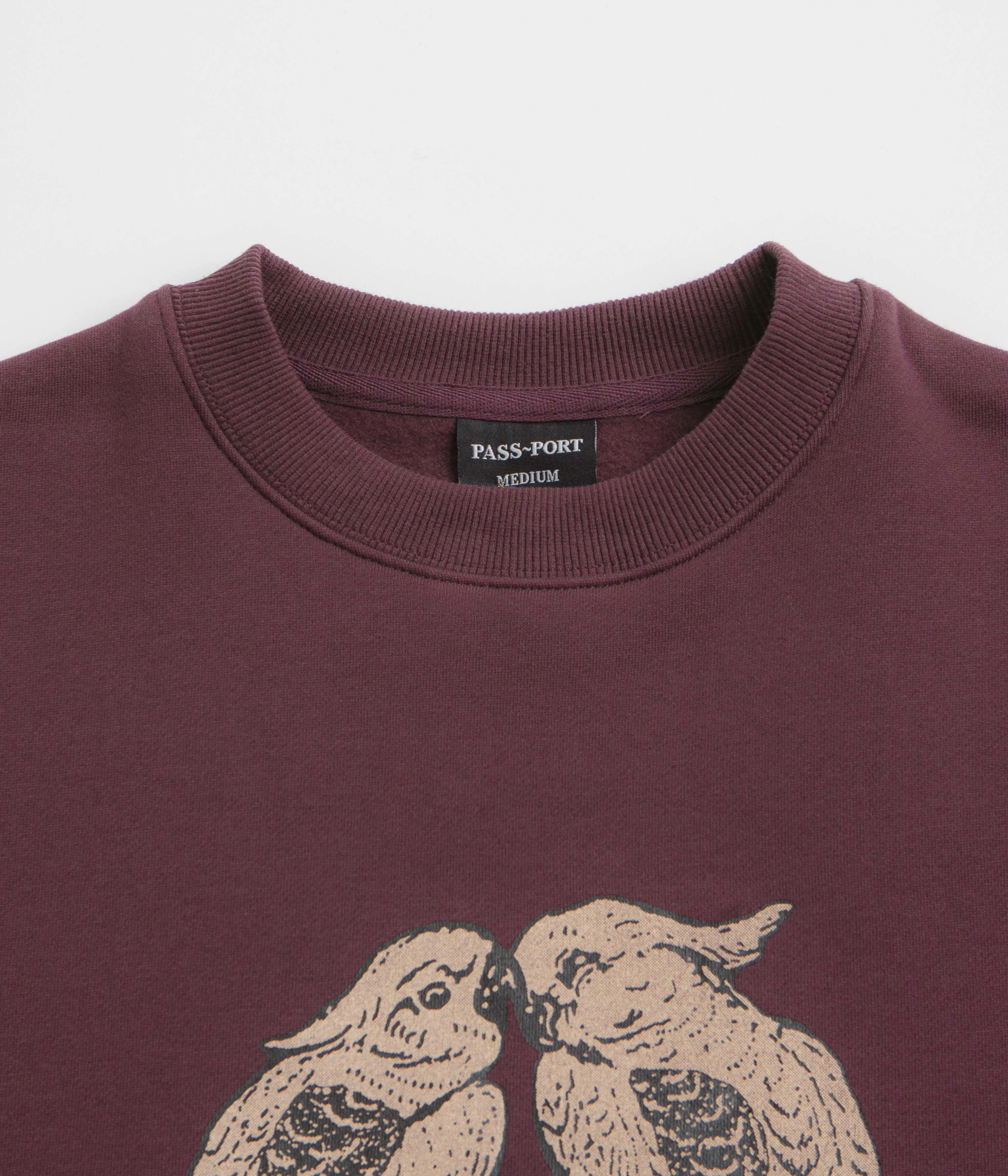 Everyday Style product ombre gradient Pass Port Nesting Crewneck Sweatshirt - Berry