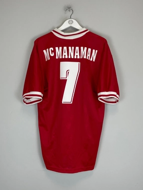 Ventilated Back Panels Low Bulk Texture 1996/98 LIVERPOOL MCMANAMAN #7 HOME SHIRT (XXL) REEBOK