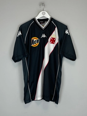 Light Reflective Trim Accent Tubular Body Mapping 1999/00 VASCO DA GAMA #9 HOME SHIRT (L) KAPPA