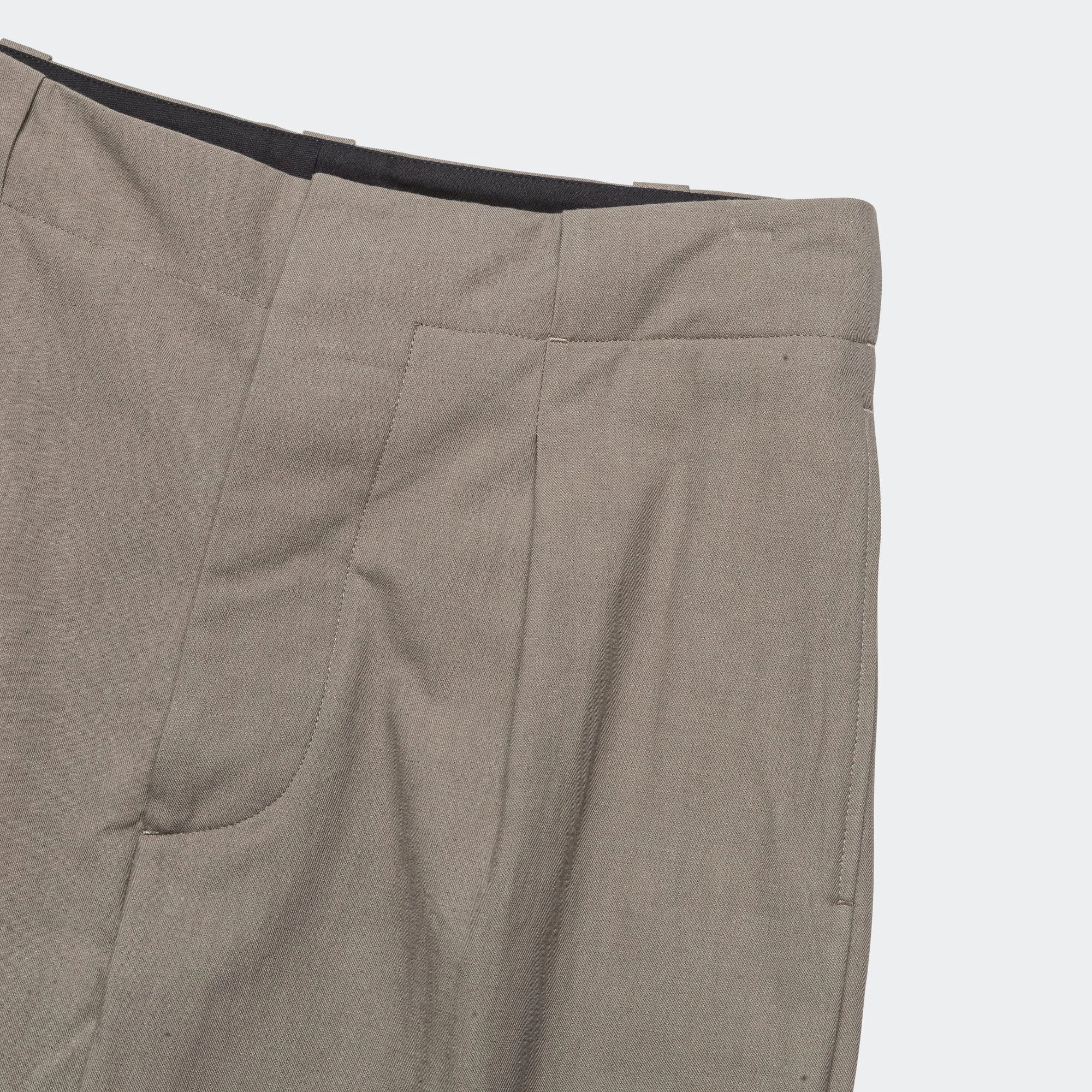 All Day Comfort Comfortable Look Wide Belt Loop Trouser - Dense Cotton Drill Pebble