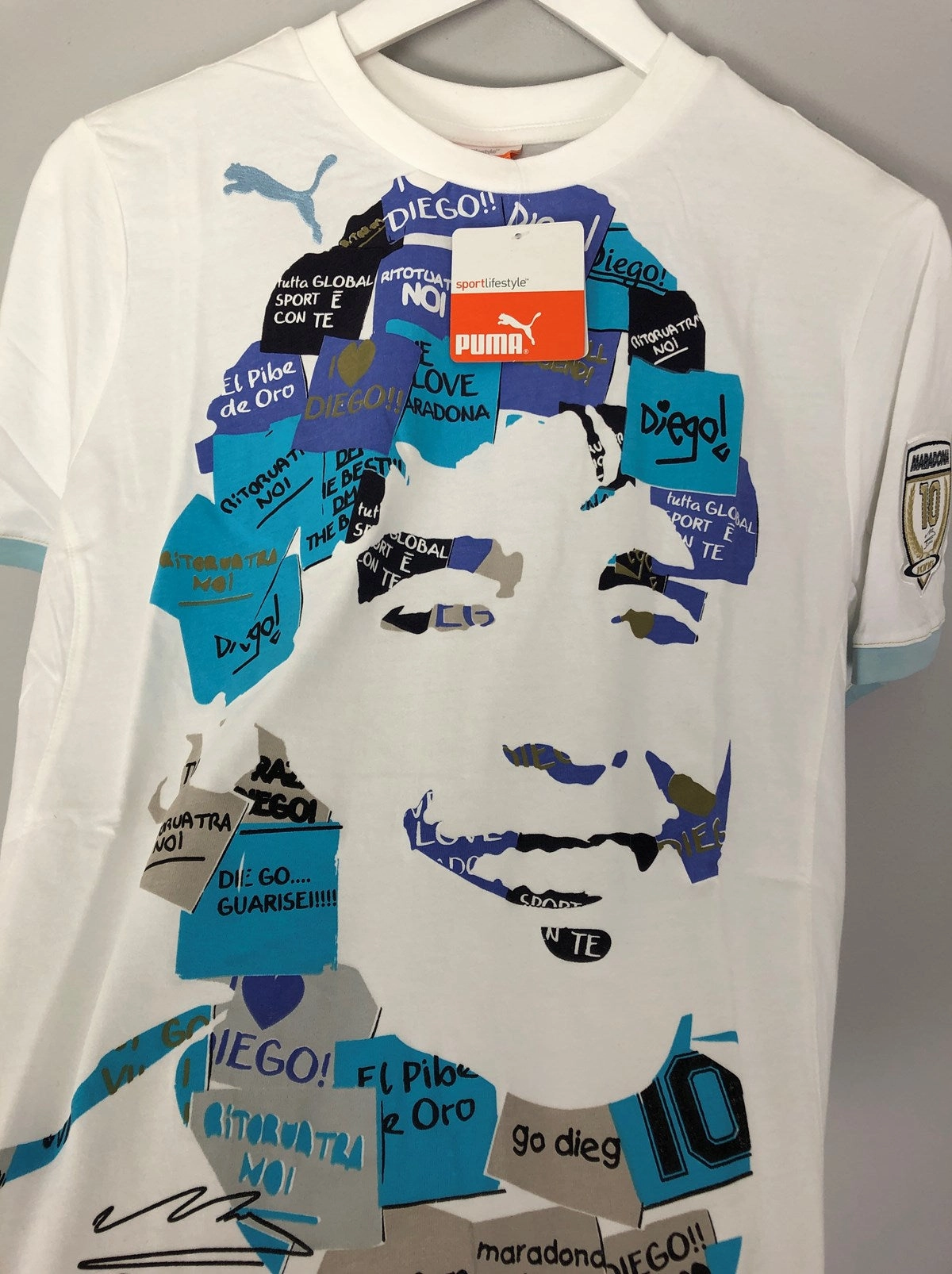 2010 Puma King Maradona Graphic Tee (Kids Sizes) All Season Durable Performance