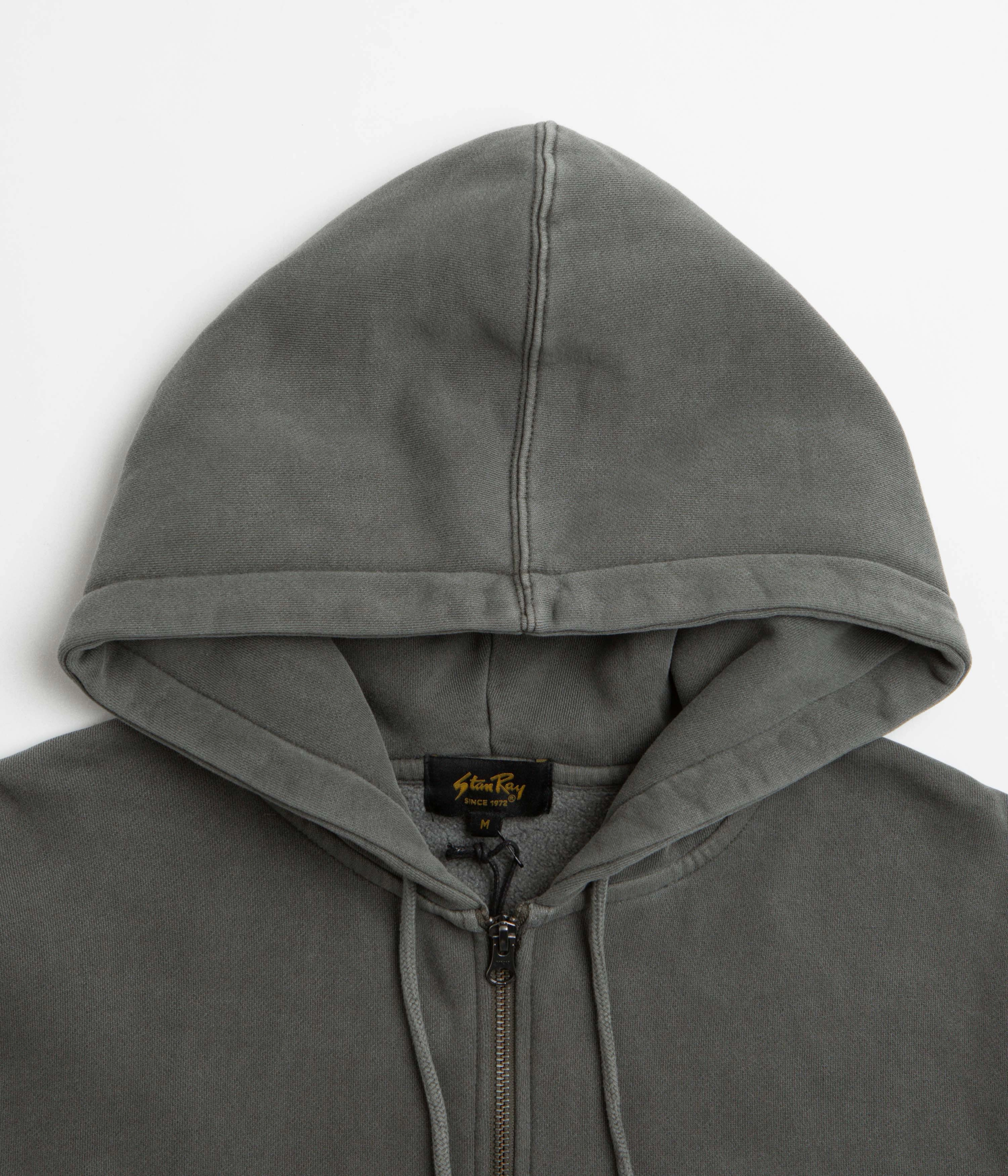 Zebra like Stan Ray Patch Zip Hoodie - Washed Black