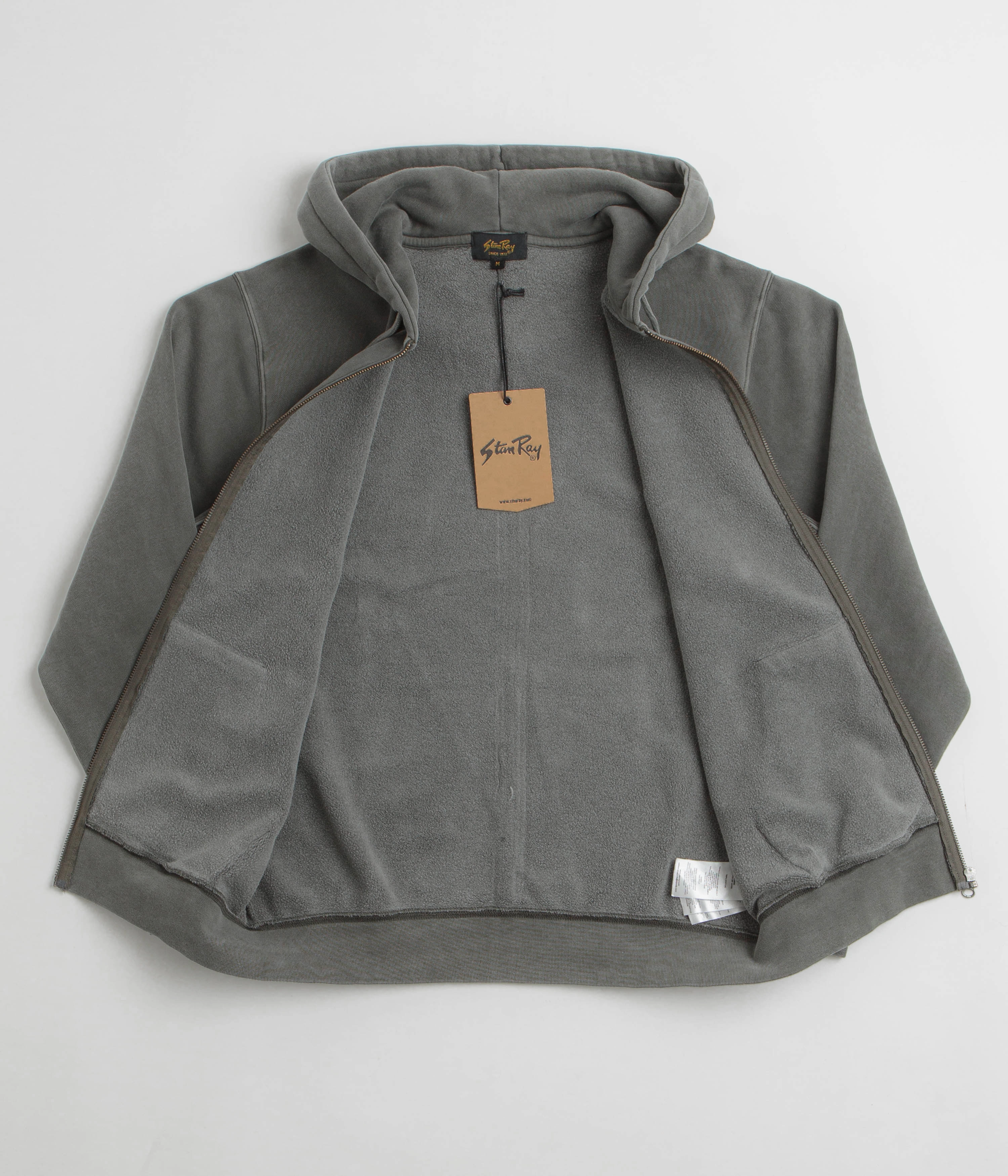 Stan Ray Patch Zip Hoodie - Washed Black Costume like colorful