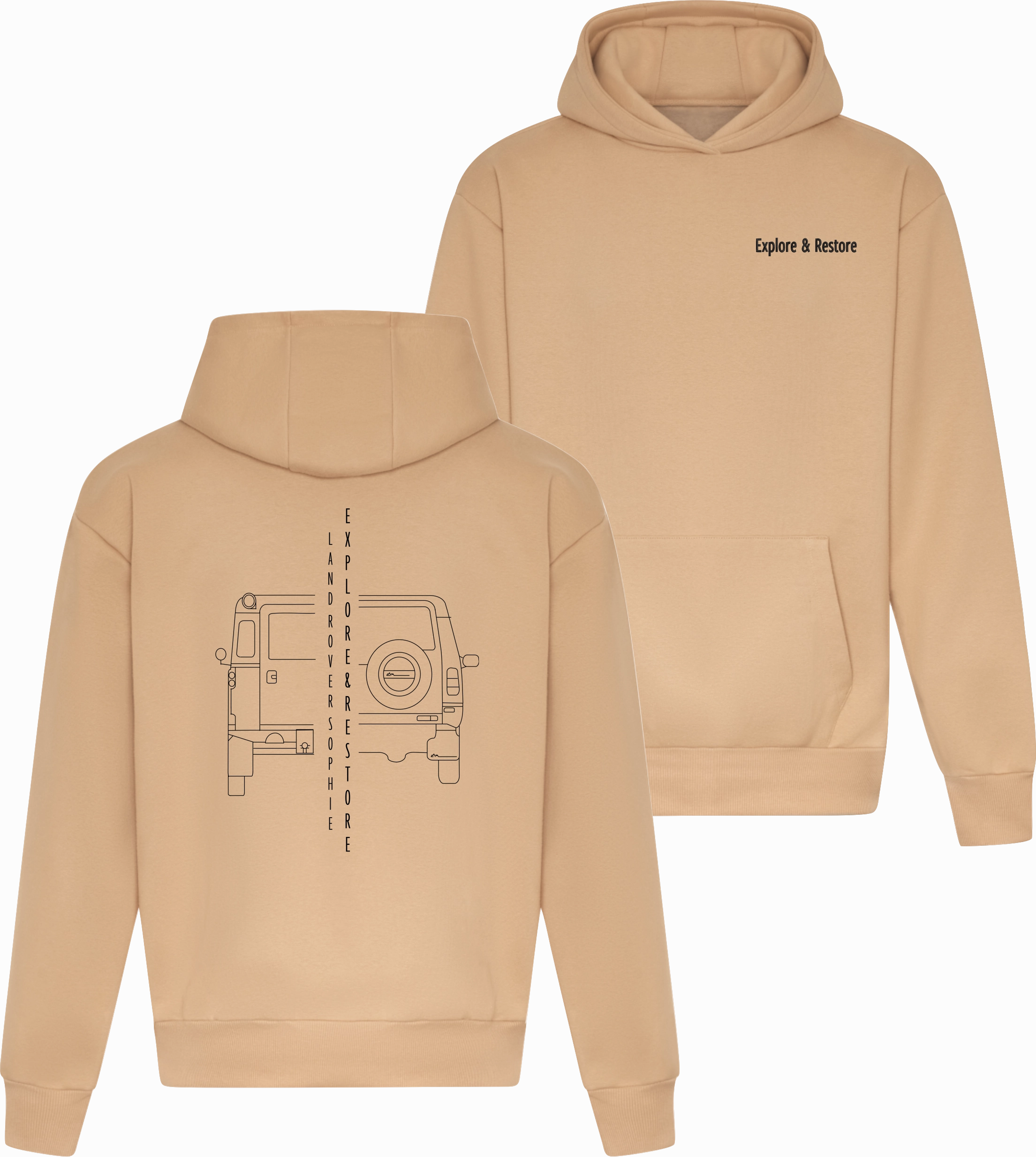 Thermal Lining E R Co Two??s Better Than One Hoodie | Desert Sand