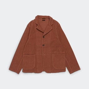 Napped Heat-Corduroy HOSPITAL JKT - Soho Brick Roll Up Hood Zippered Closures