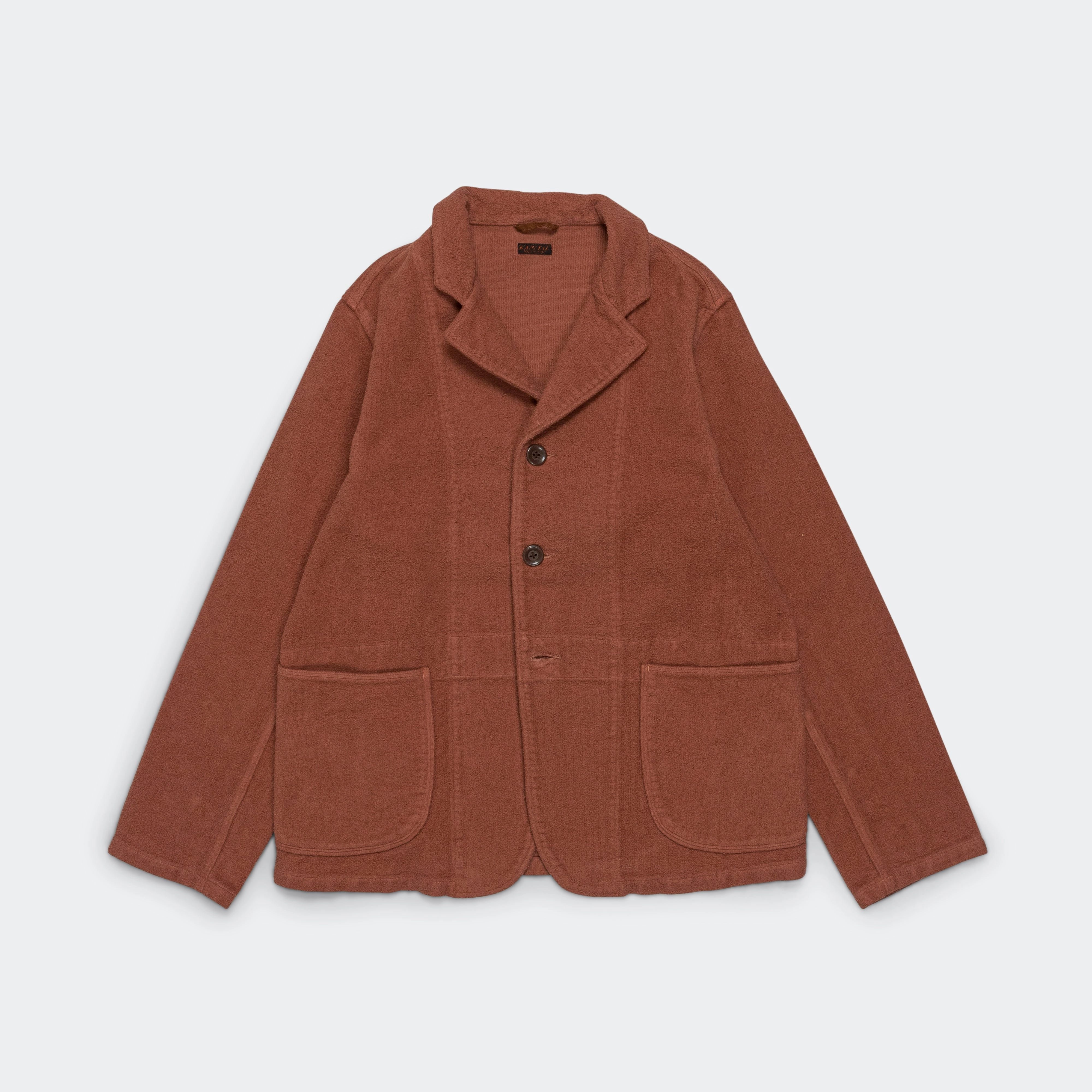 Napped Heat-Corduroy HOSPITAL JKT - Soho Brick Roll Up Hood Zippered Closures
