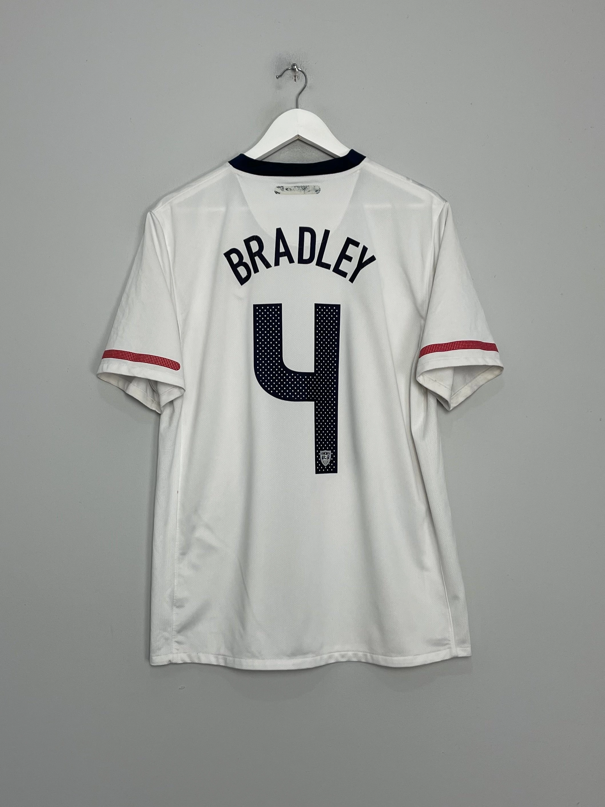 Laser Cut Edge Finishing Classic Feel 2010/11 USA BRADLEY #4 HOME SHIRT (L) NIKE