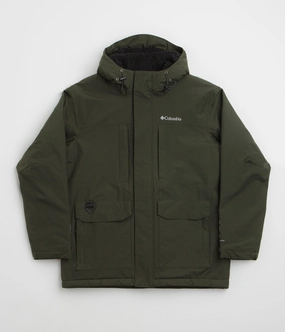 Windproof Technology color - coordinating Columbia Landroamer Sherpa Lined Jacket - Greenscape