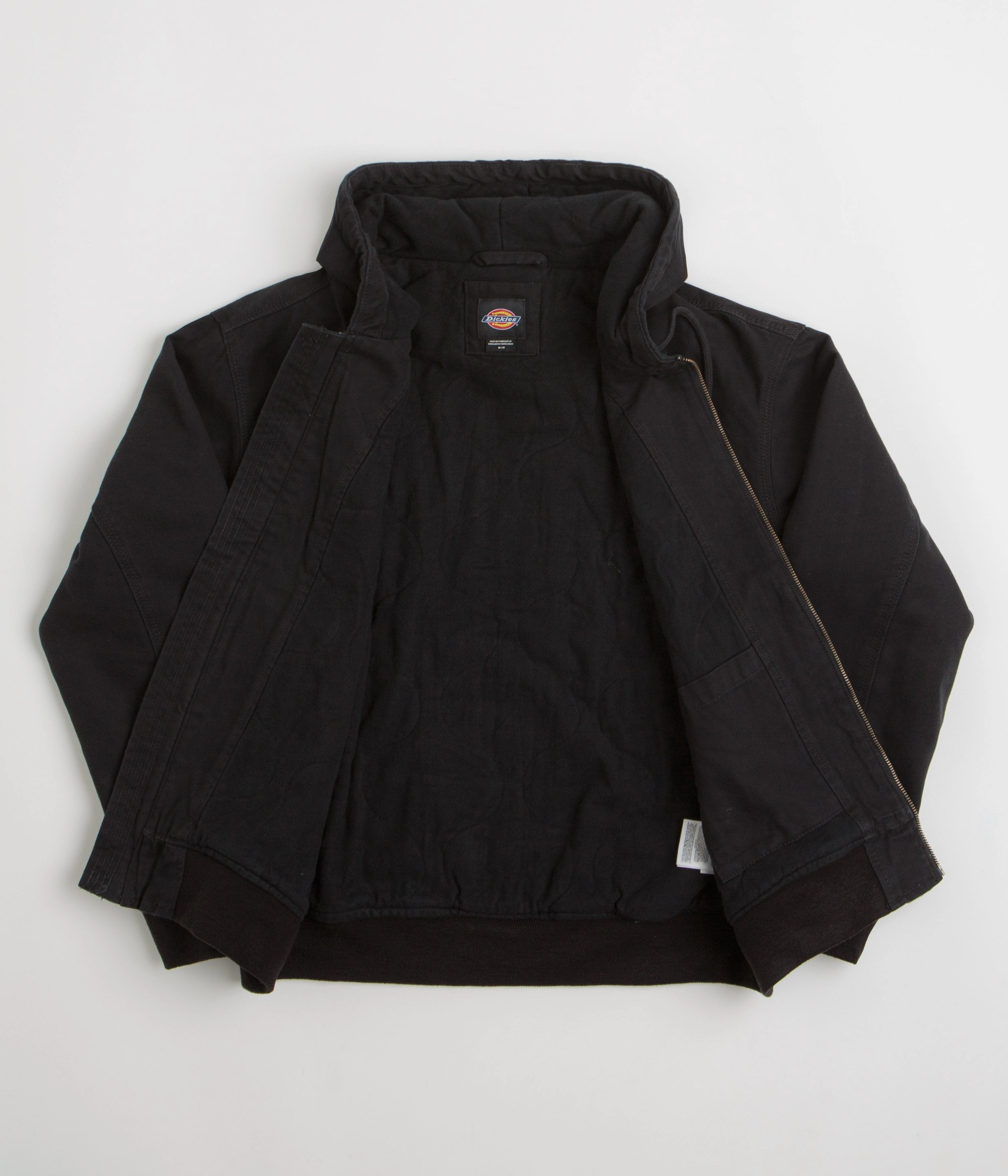 Ventilation Panels Corduroy Dickies Hilham Hooded Canvas Jacket - Black