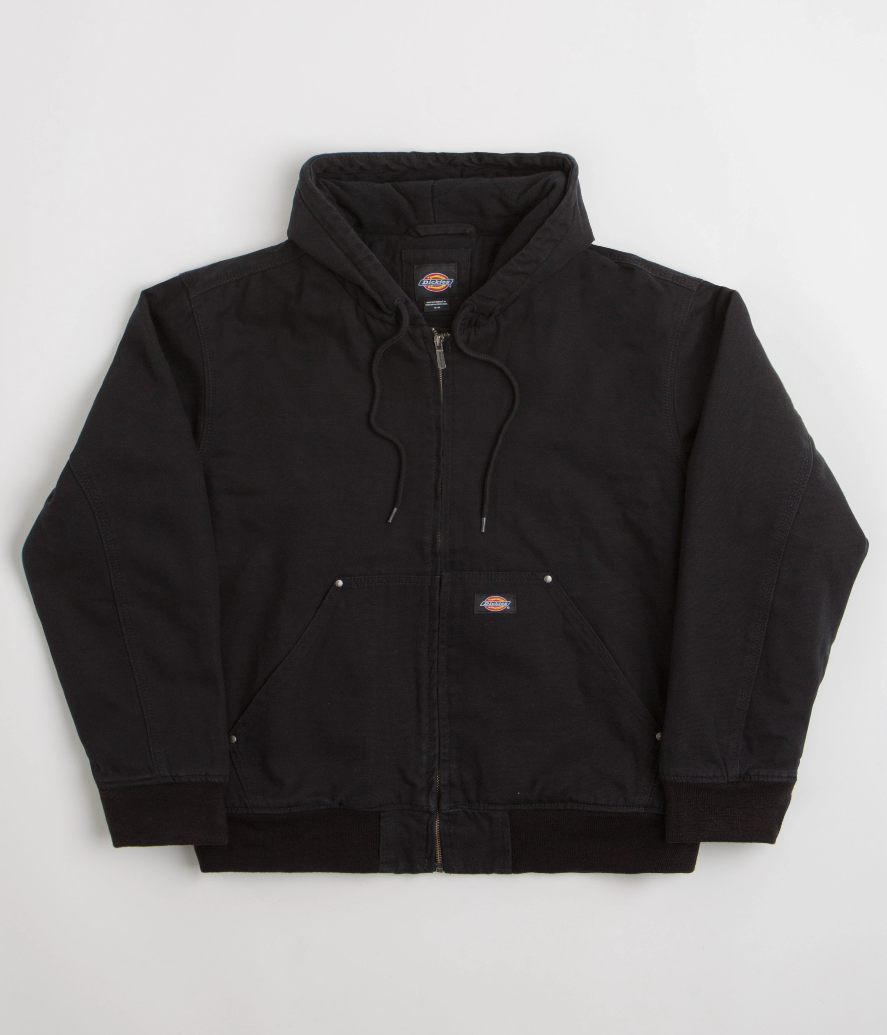 Sustain Dickies Hilham Hooded Canvas Jacket - Black