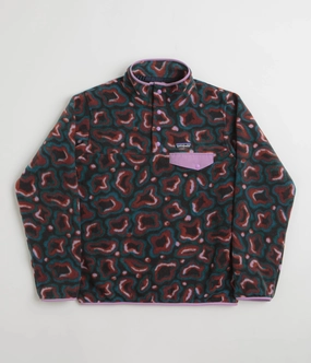 Undercoat Fit Winter Outfit Gear Patagonia Womens Lightweight Synchilla Snap-T Fleece - Soft Spirea: Dried Vanilla