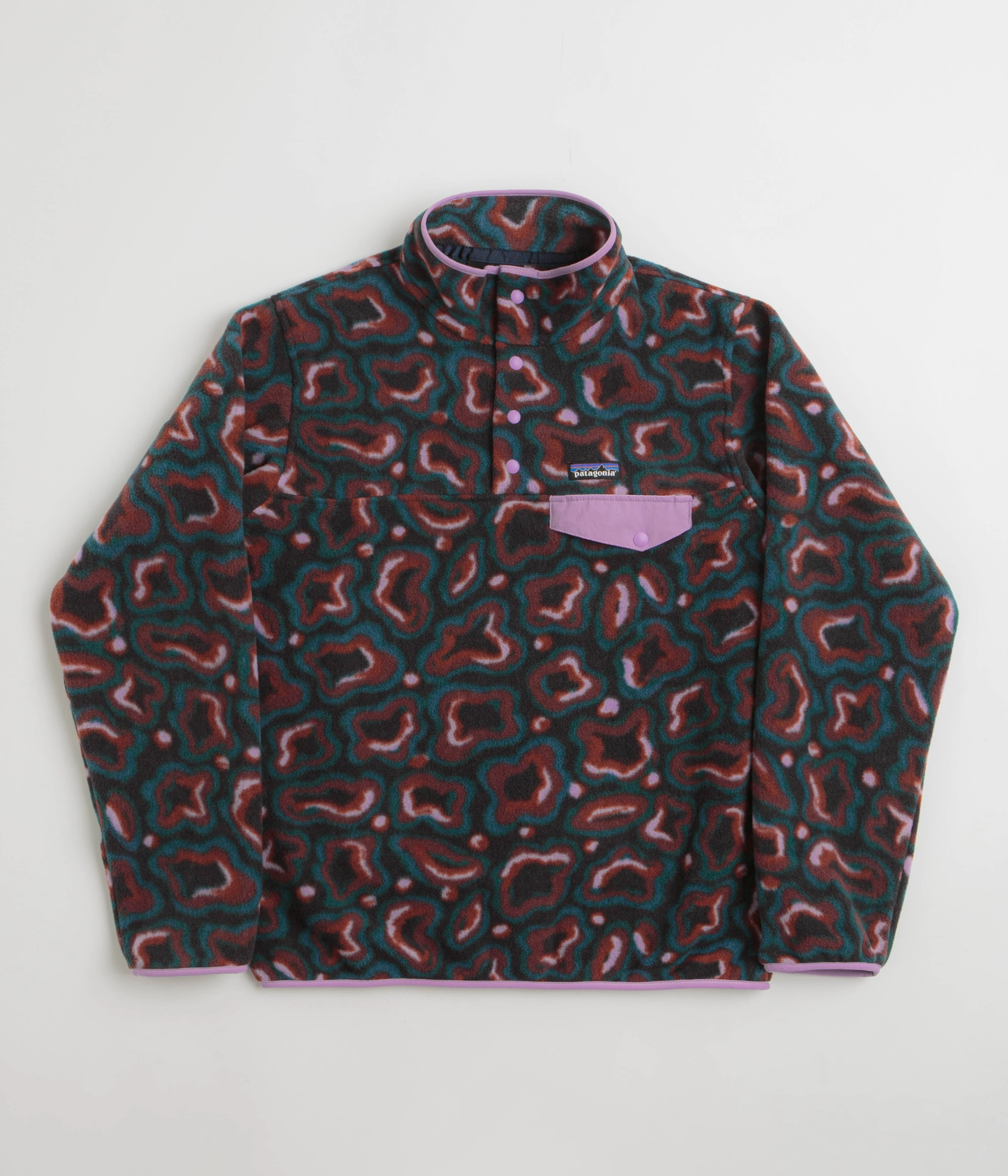 Undercoat Fit Winter Outfit Gear Patagonia Womens Lightweight Synchilla Snap-T Fleece - Soft Spirea: Dried Vanilla