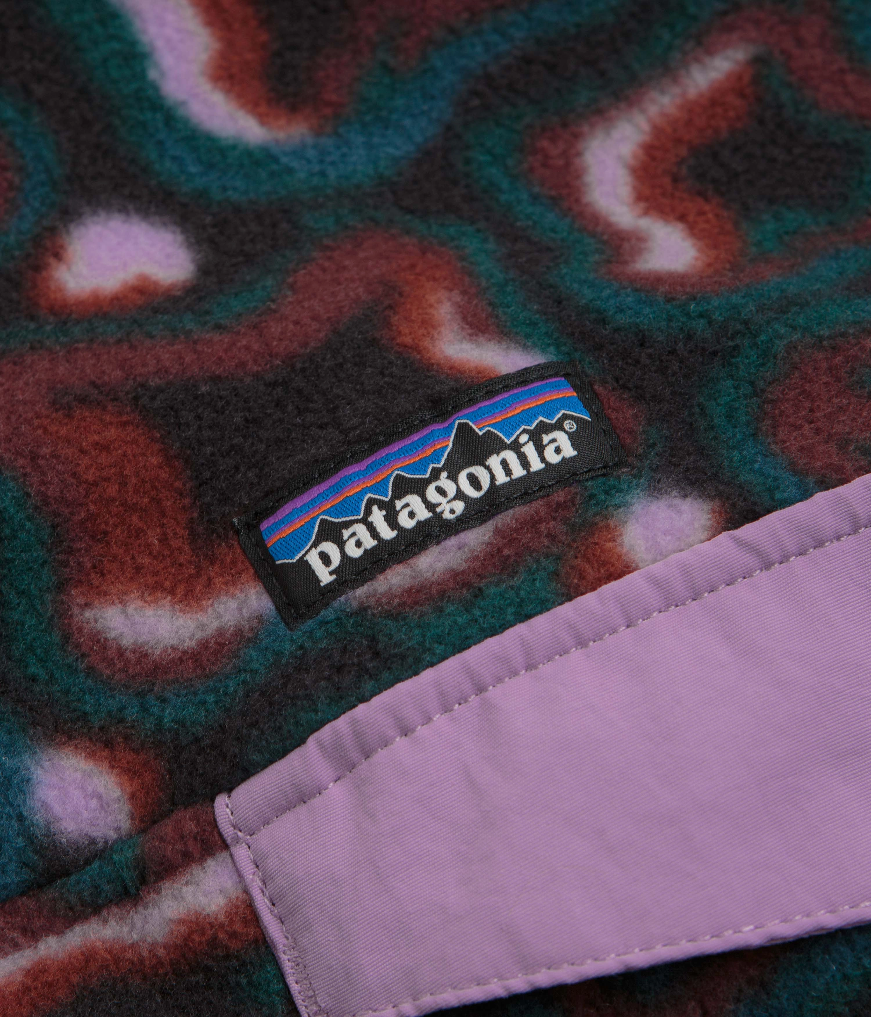 Patagonia Womens Lightweight Synchilla Snap-T Fleece - Soft Spirea: Dried Vanilla Late Autumn