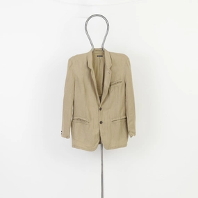 Emporio Armani Men 50 40 Blazer Beige Elegant Bottoms Made in Italy Jacket Sense birthday celebration