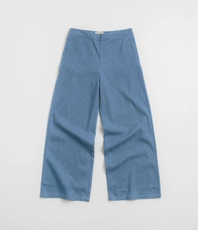 Mollusk Womens Drift Pants - Denim Chambray Flexible Seam Outdoor Layer