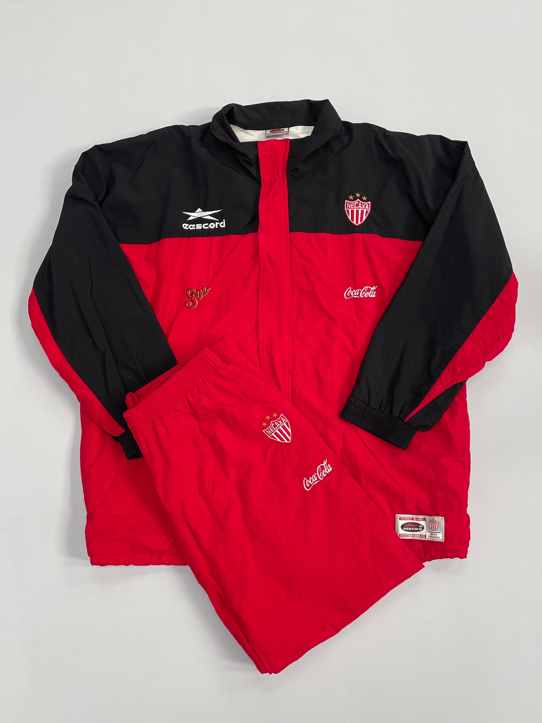BondedSeamlessConstruction brooch venue 1999/01 NECAXA FULL TRACKSUIT (XL) EESCORD