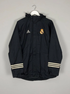 2001/02 REAL MADRID CENTENARY RAIN JACKET (M) ADIDAS Secure Traction Enhancement Pattern