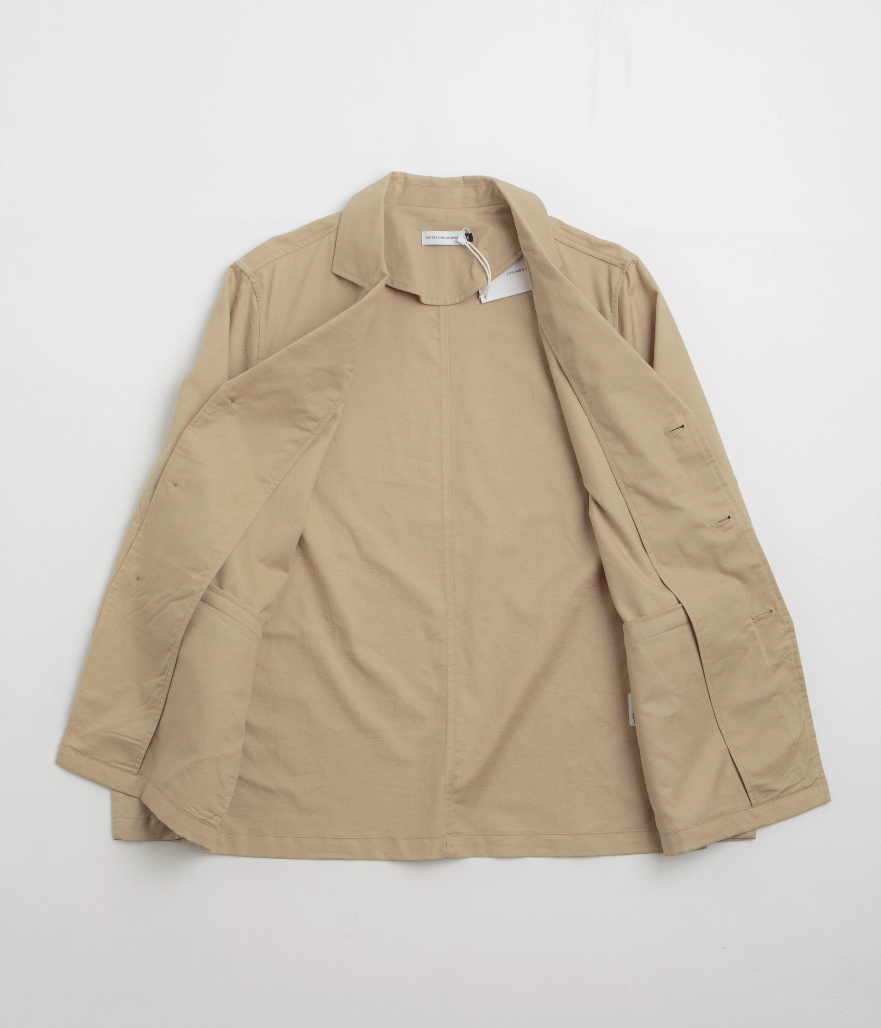 Pop Trading Company Hewitt Suit Jacket - White Pepper Core Vent Zones