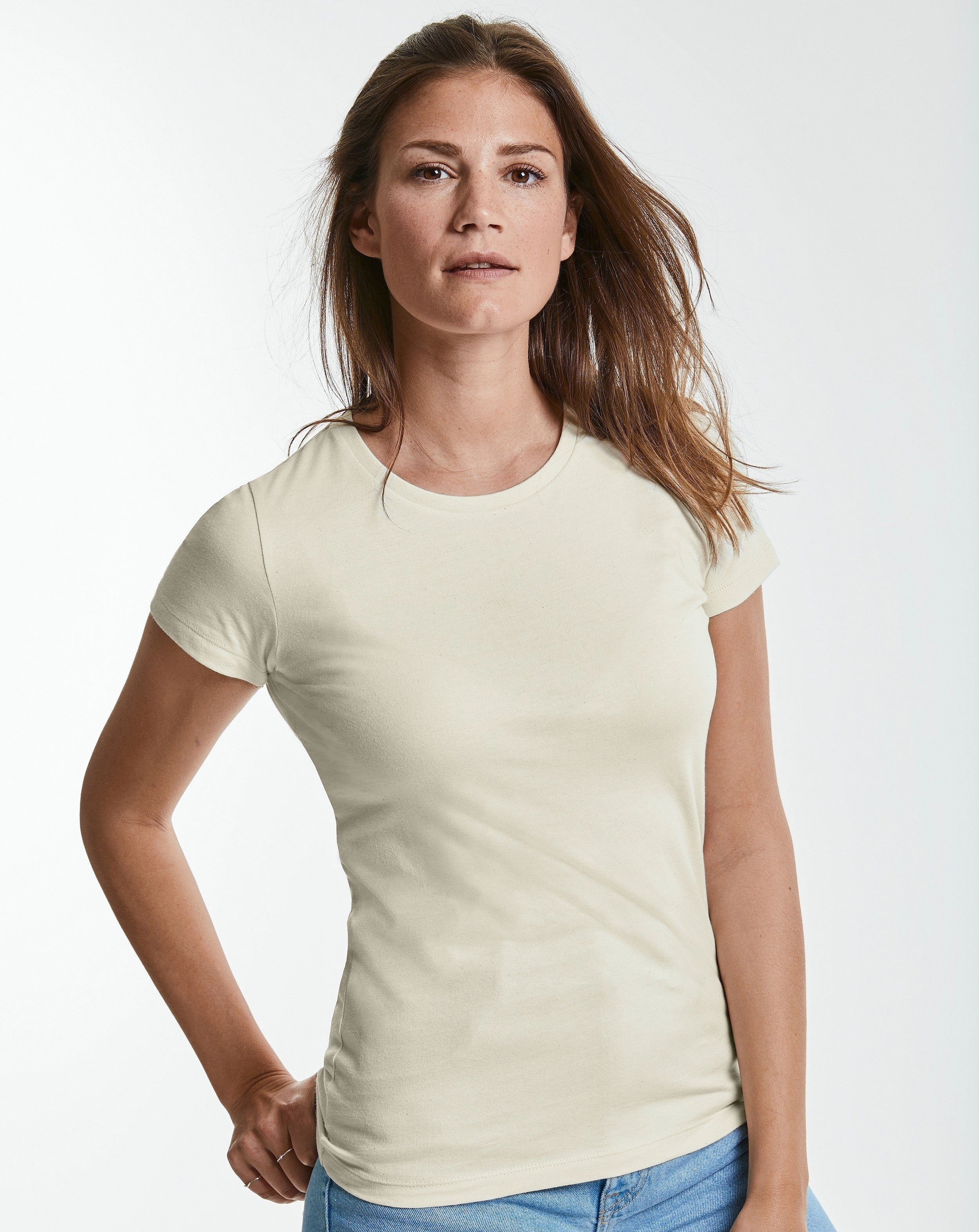 skinny but not tight Fun and Playful Women's Authentic Pure Organic Tee | BLACK