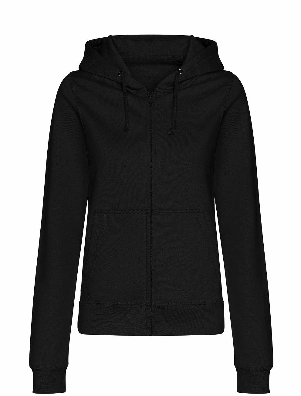 Women's College Zoodie | DEEP BLACK Brushed Fleece Interior Platypus like