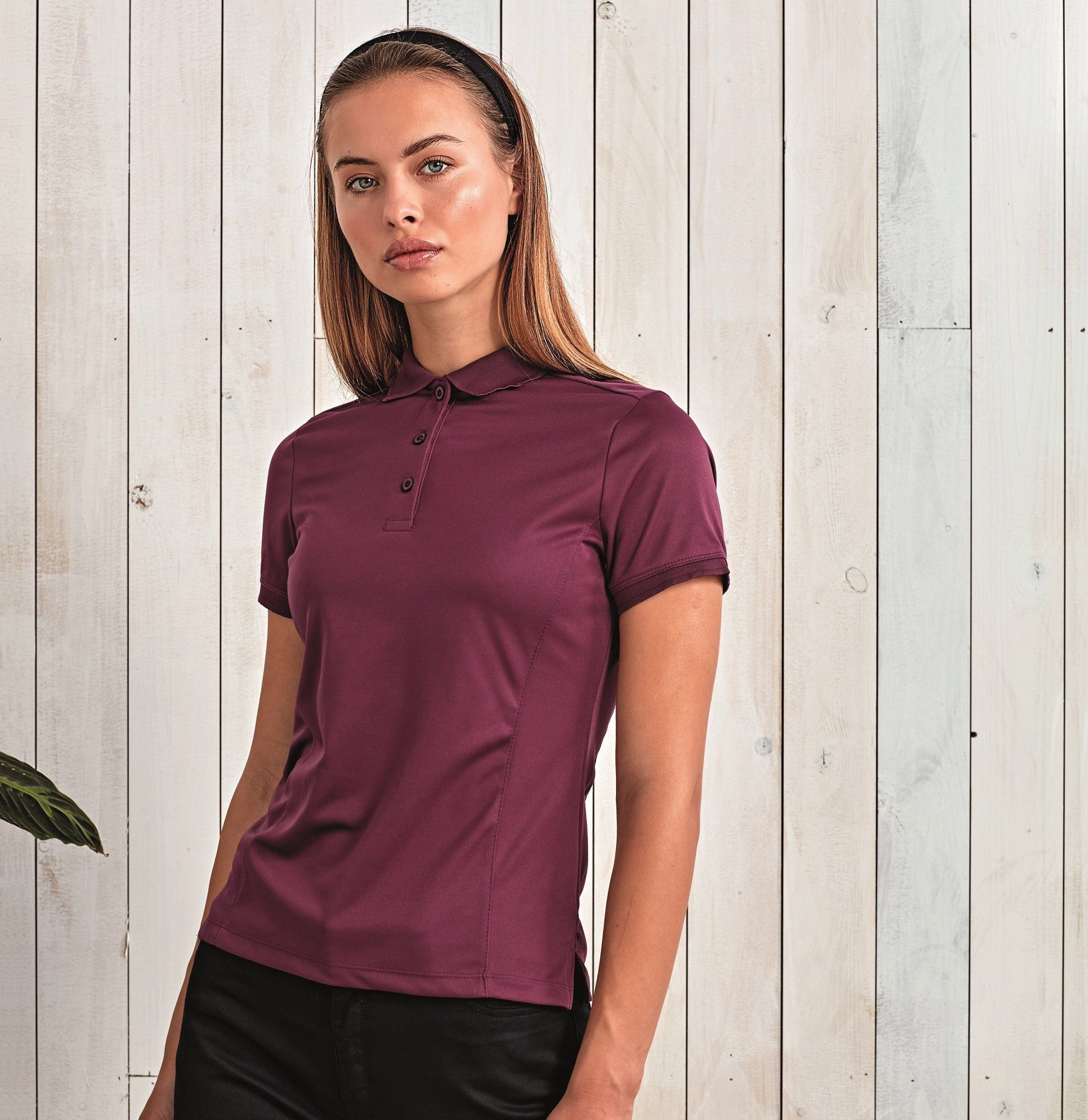 Women's Coolchecker Pique Polo | BLACK Stylish Vibe Breathable Underarm Gusset